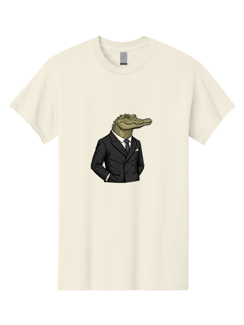 Crocodile-In-Suit-9 Men'S Graphic Tee, 100% Cotton, Comfortable Casual Summer Wear, Machine Washable, Vintage Camera, Old Camera, Antique Camera, Black Camera, Classic Photography, Photography Equipment, Nostalgic Device, Film Camera, Bak333