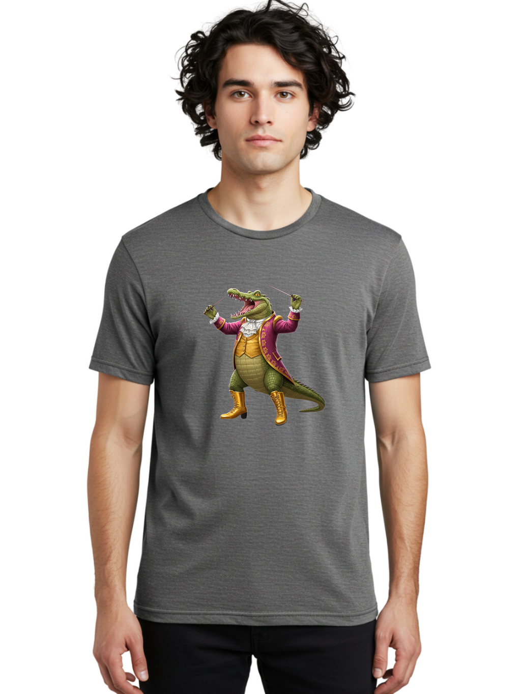Crocodile-Maestro Men'S Graphic Tee, 100% Cotton, Comfortable Casual Summer Wear, Machine Washable, Vintage Camera, Old Camera, Antique Camera, Black Camera, Classic Photography, Photography Equipment, Nostalgic Device, Film Camera, Camera Art Bak335