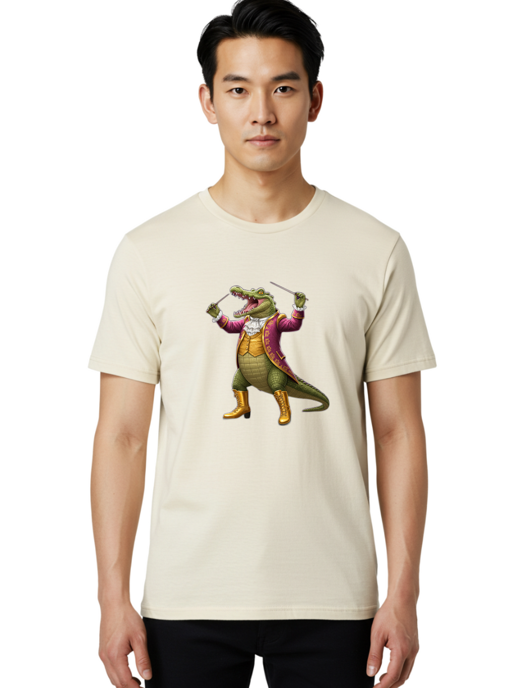 Crocodile-Maestro Men'S Graphic Tee, 100% Cotton, Comfortable Casual Summer Wear, Machine Washable, Vintage Camera, Old Camera, Antique Camera, Black Camera, Classic Photography, Photography Equipment, Nostalgic Device, Film Camera, Camera Art Bak335