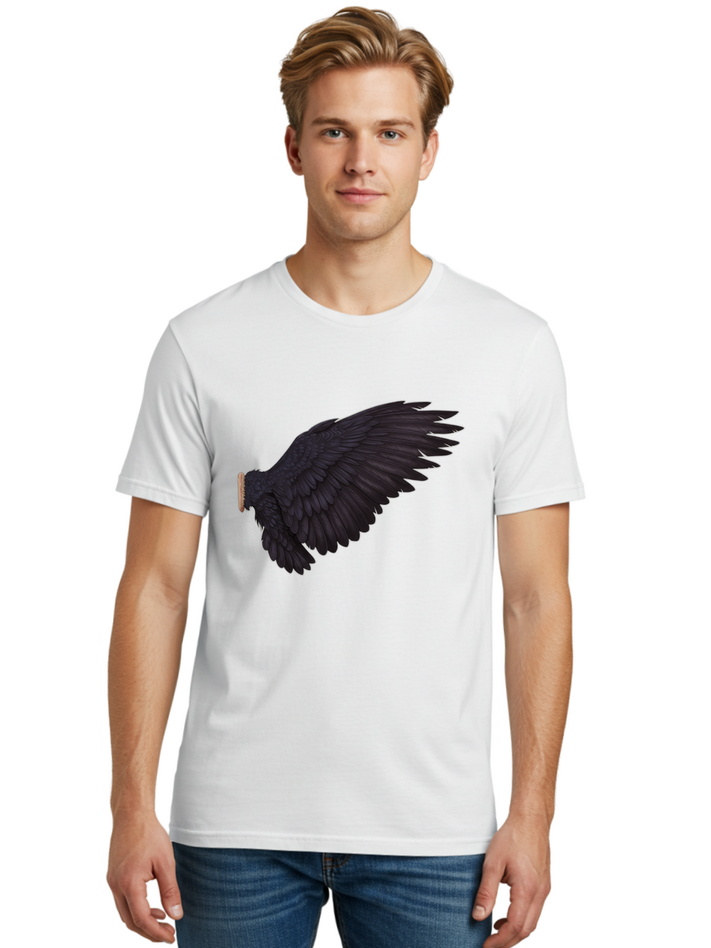 Crow Men'S Graphic Tee, 100% Cotton, Comfortable Casual Summer Wear, Machine Washable, Vintage Camera, Old Camera, Antique Camera, Black Camera, Classic Photography, Photography Equipment, Nostalgic Device, Film Camera, Camera Art Bak340