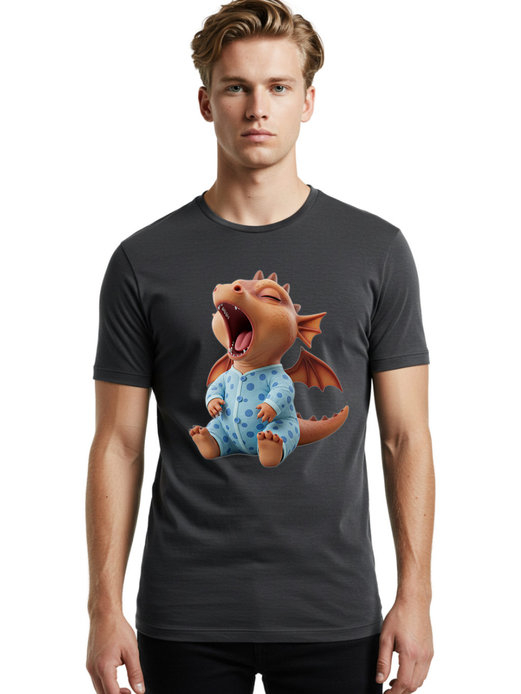 Crying-Baby-Dragon Men'S Graphic Tee, 100% Cotton, Comfortable Casual Summer Wear, Machine Washable, Vintage Camera, Old Camera, Antique Camera, Black Camera, Classic Photography, Photography Equipment, Nostalgic Device, Film Camera, Bak347