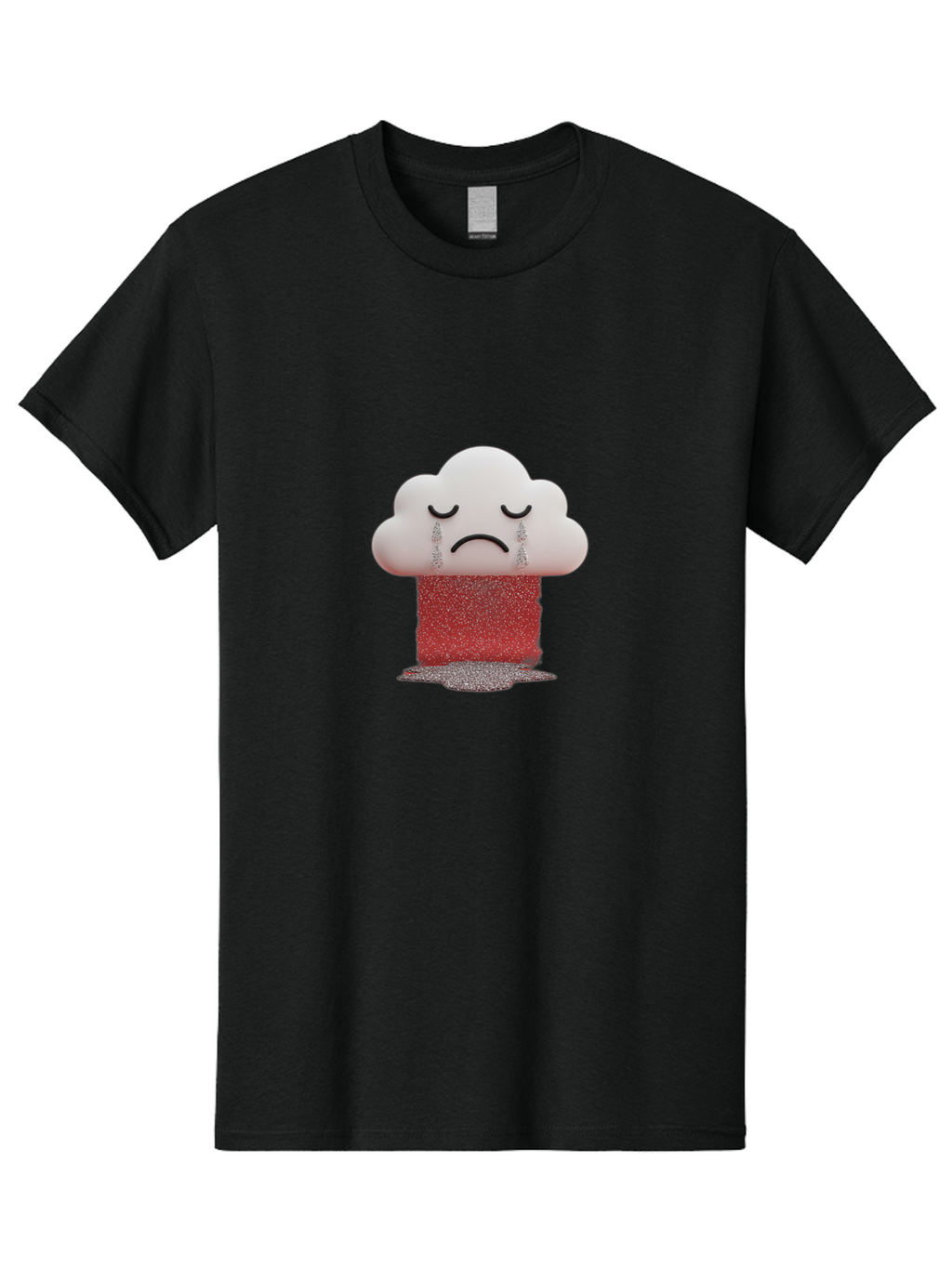 Crying-Cloud-1 Men'S Graphic Tee, 100% Cotton, Comfortable Casual Summer Wear, Machine Washable, Vintage Camera, Old Camera, Antique Camera, Black Camera, Classic Photography, Photography Equipment, Nostalgic Device, Film Camera, Camera Art Bak348