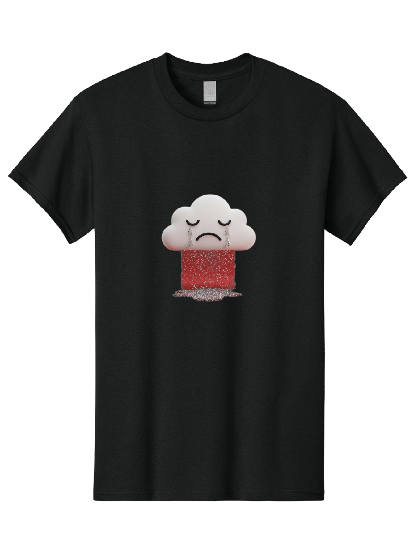 Crying-Cloud-1 Men'S Graphic Tee, 100% Cotton, Comfortable Casual Summer Wear, Machine Washable, Vintage Camera, Old Camera, Antique Camera, Black Camera, Classic Photography, Photography Equipment, Nostalgic Device, Film Camera, Camera Art Bak348