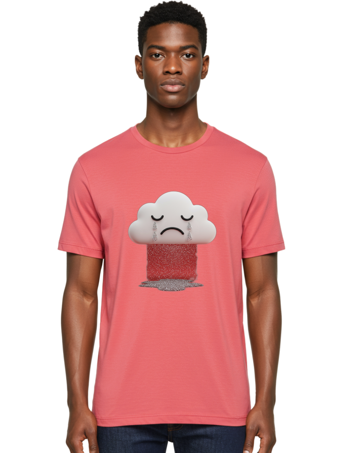 Crying-Cloud-1 Men'S Graphic Tee, 100% Cotton, Comfortable Casual Summer Wear, Machine Washable, Vintage Camera, Old Camera, Antique Camera, Black Camera, Classic Photography, Photography Equipment, Nostalgic Device, Film Camera, Camera Art Bak348