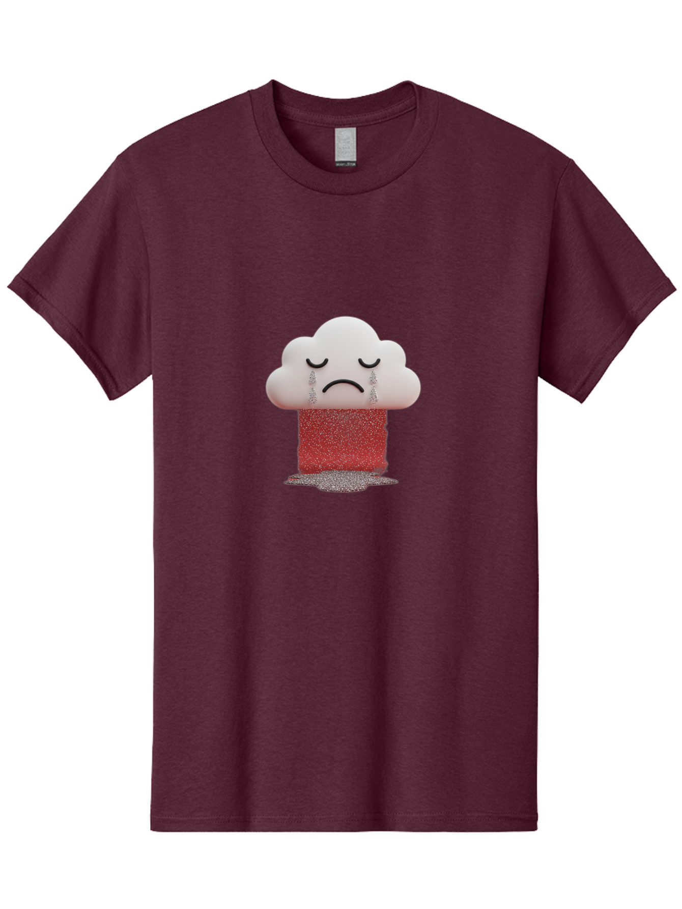 Crying-Cloud-1 Men'S Graphic Tee, 100% Cotton, Comfortable Casual Summer Wear, Machine Washable, Vintage Camera, Old Camera, Antique Camera, Black Camera, Classic Photography, Photography Equipment, Nostalgic Device, Film Camera, Camera Art Bak348