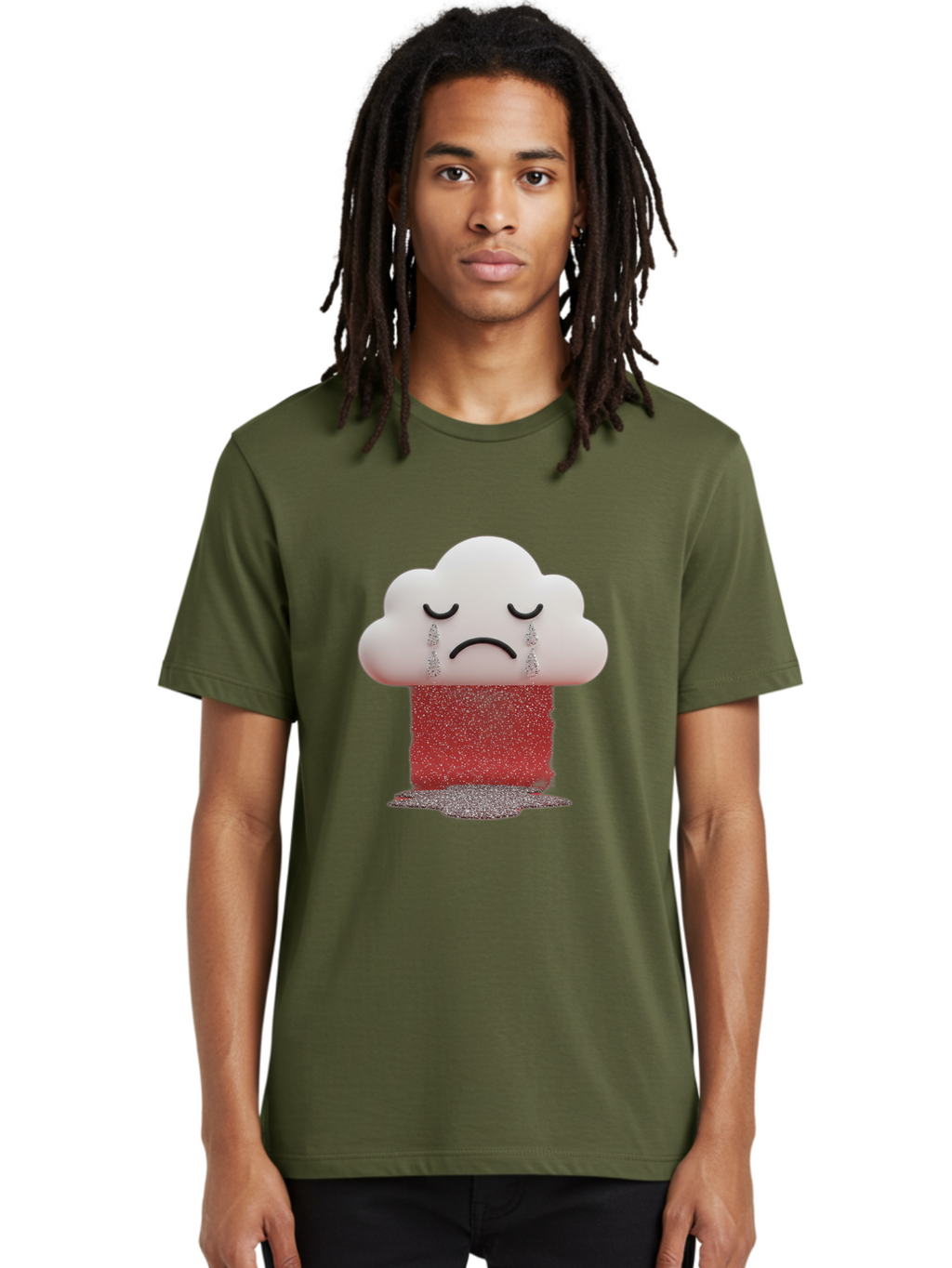 Crying-Cloud-1 Men'S Graphic Tee, 100% Cotton, Comfortable Casual Summer Wear, Machine Washable, Vintage Camera, Old Camera, Antique Camera, Black Camera, Classic Photography, Photography Equipment, Nostalgic Device, Film Camera, Camera Art Bak348