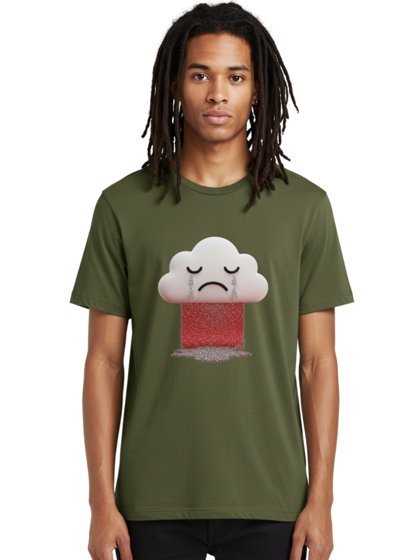 Crying-Cloud-1 Men'S Graphic Tee, 100% Cotton, Comfortable Casual Summer Wear, Machine Washable, Vintage Camera, Old Camera, Antique Camera, Black Camera, Classic Photography, Photography Equipment, Nostalgic Device, Film Camera, Camera Art Bak348