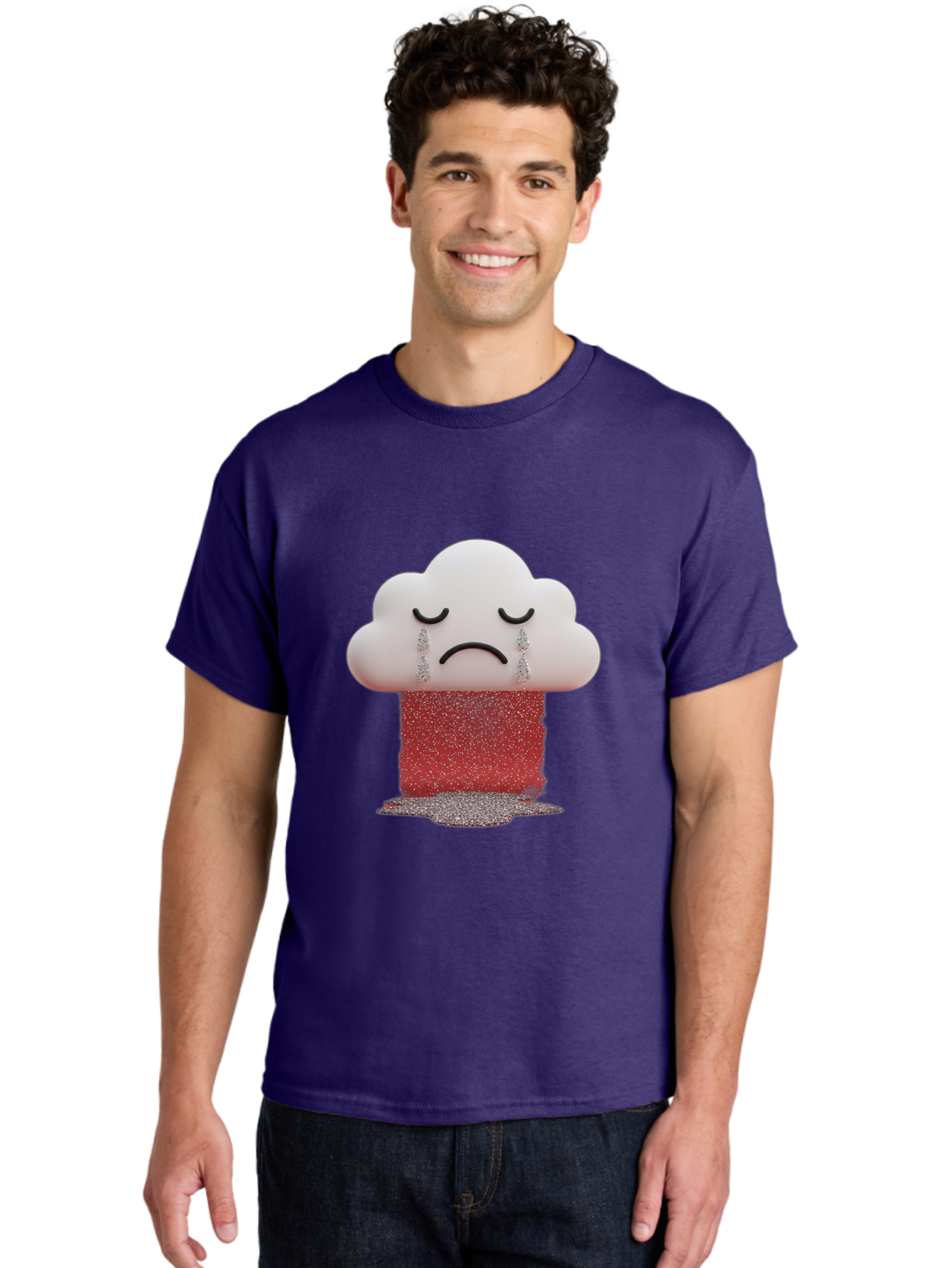 Crying-Cloud-1 Men'S Graphic Tee, 100% Cotton, Comfortable Casual Summer Wear, Machine Washable, Vintage Camera, Old Camera, Antique Camera, Black Camera, Classic Photography, Photography Equipment, Nostalgic Device, Film Camera, Camera Art Bak348