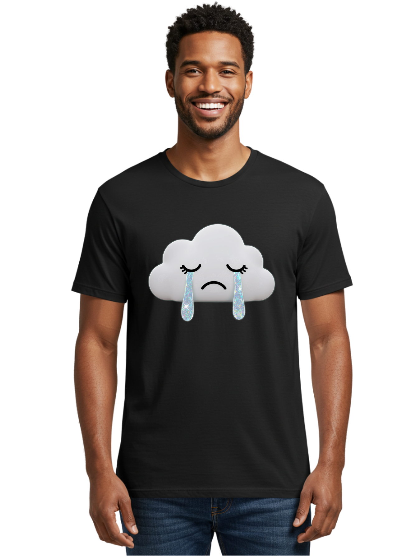 Crying-Cloud-4 Men'S Graphic Tee, 100% Cotton, Comfortable Casual Summer Wear, Machine Washable, Vintage Camera, Old Camera, Antique Camera, Black Camera, Classic Photography, Photography Equipment, Nostalgic Device, Film Camera, Camera Art Bak351