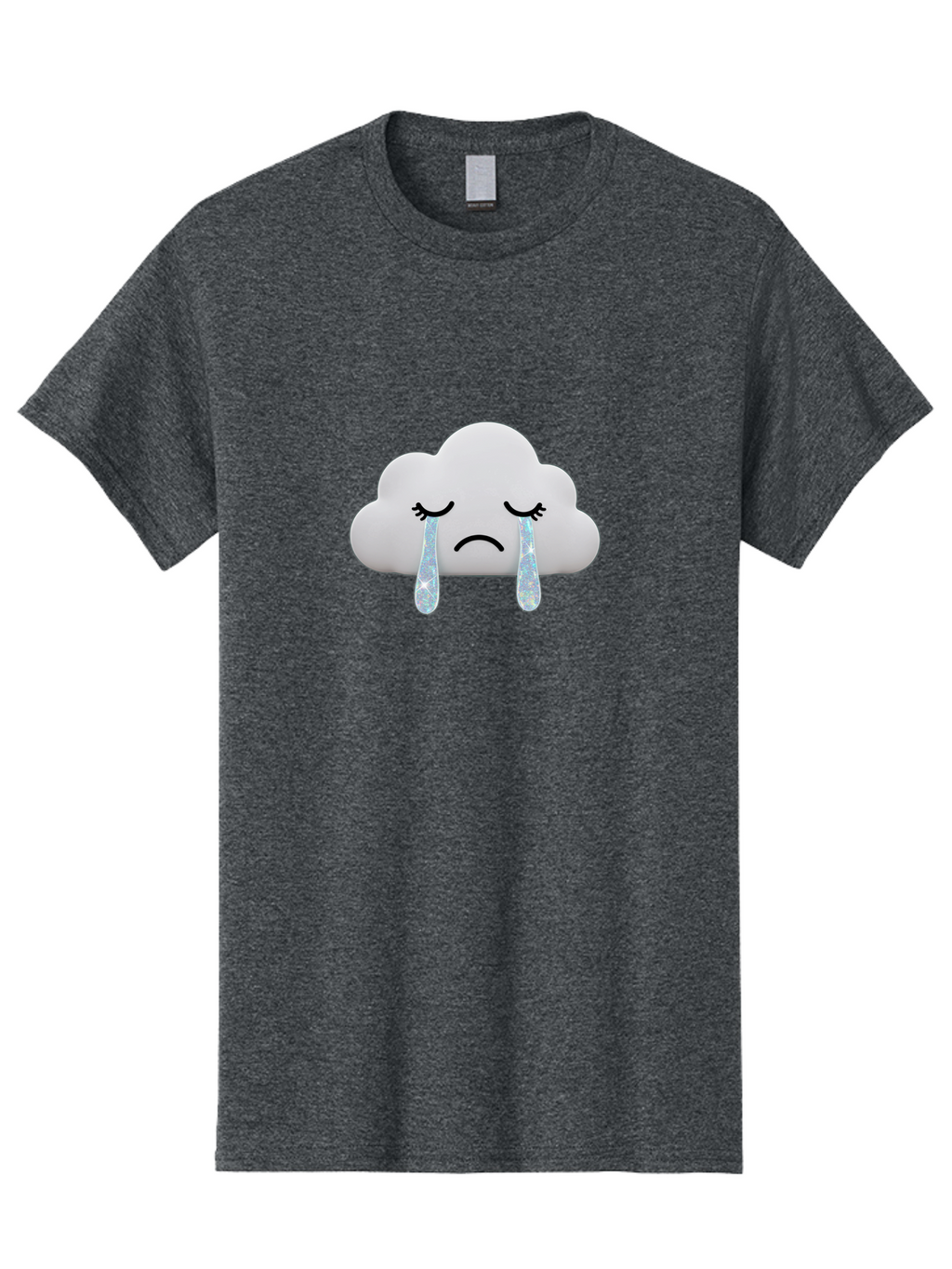 Crying-Cloud-4 Men'S Graphic Tee, 100% Cotton, Comfortable Casual Summer Wear, Machine Washable, Vintage Camera, Old Camera, Antique Camera, Black Camera, Classic Photography, Photography Equipment, Nostalgic Device, Film Camera, Camera Art Bak351