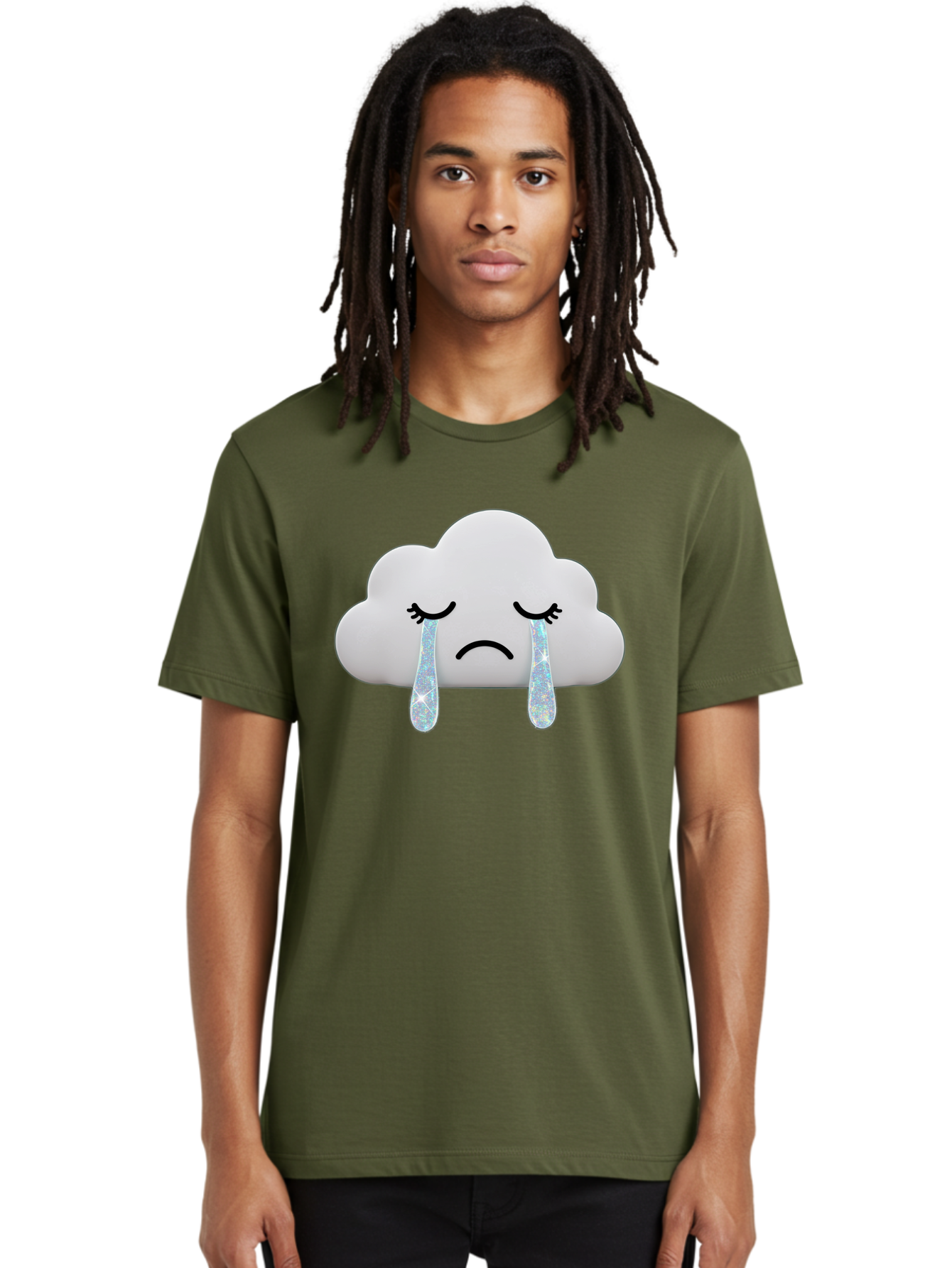 Crying-Cloud-4 Men'S Graphic Tee, 100% Cotton, Comfortable Casual Summer Wear, Machine Washable, Vintage Camera, Old Camera, Antique Camera, Black Camera, Classic Photography, Photography Equipment, Nostalgic Device, Film Camera, Camera Art Bak351