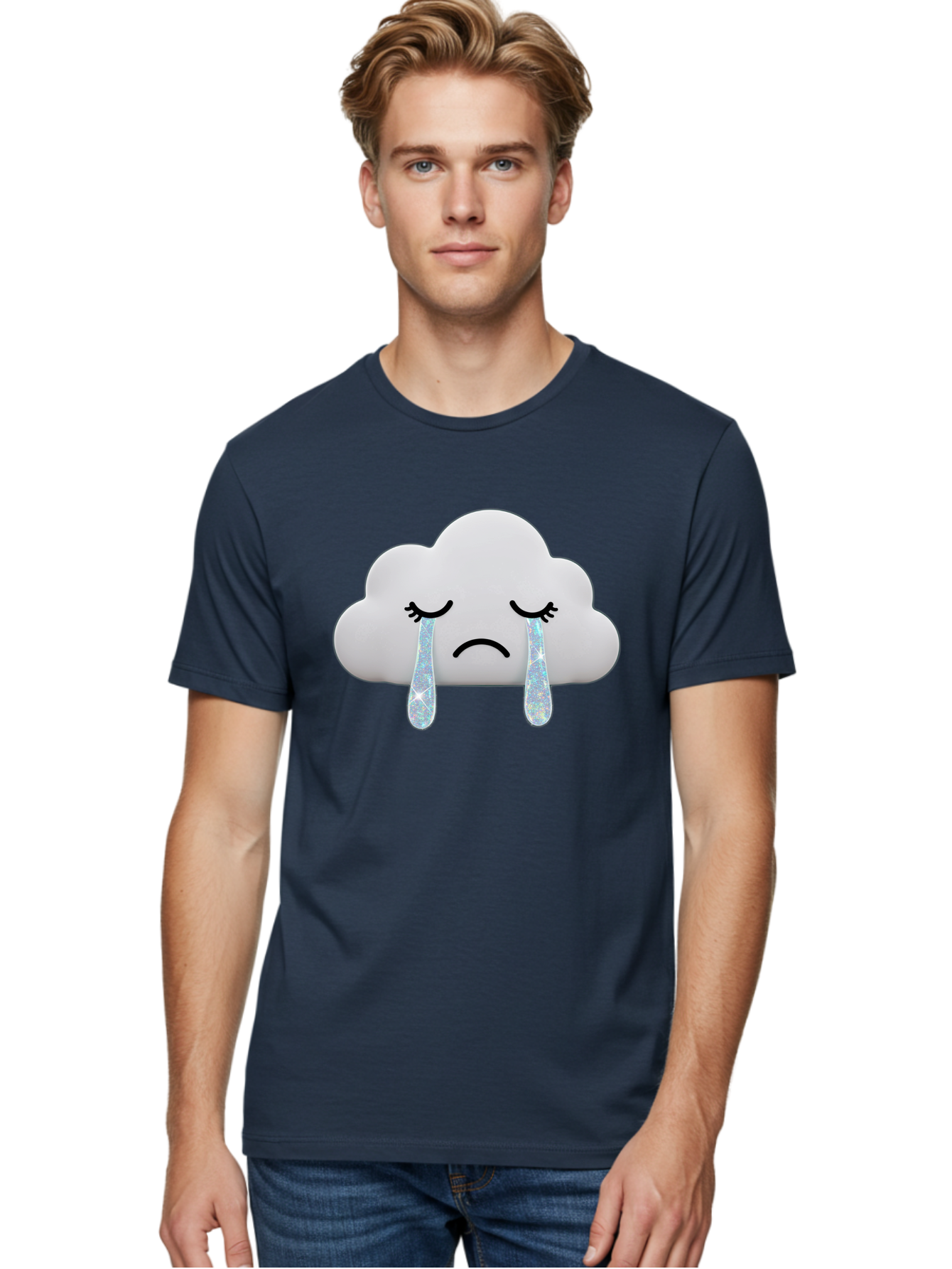 Crying-Cloud-4 Men'S Graphic Tee, 100% Cotton, Comfortable Casual Summer Wear, Machine Washable, Vintage Camera, Old Camera, Antique Camera, Black Camera, Classic Photography, Photography Equipment, Nostalgic Device, Film Camera, Camera Art Bak351
