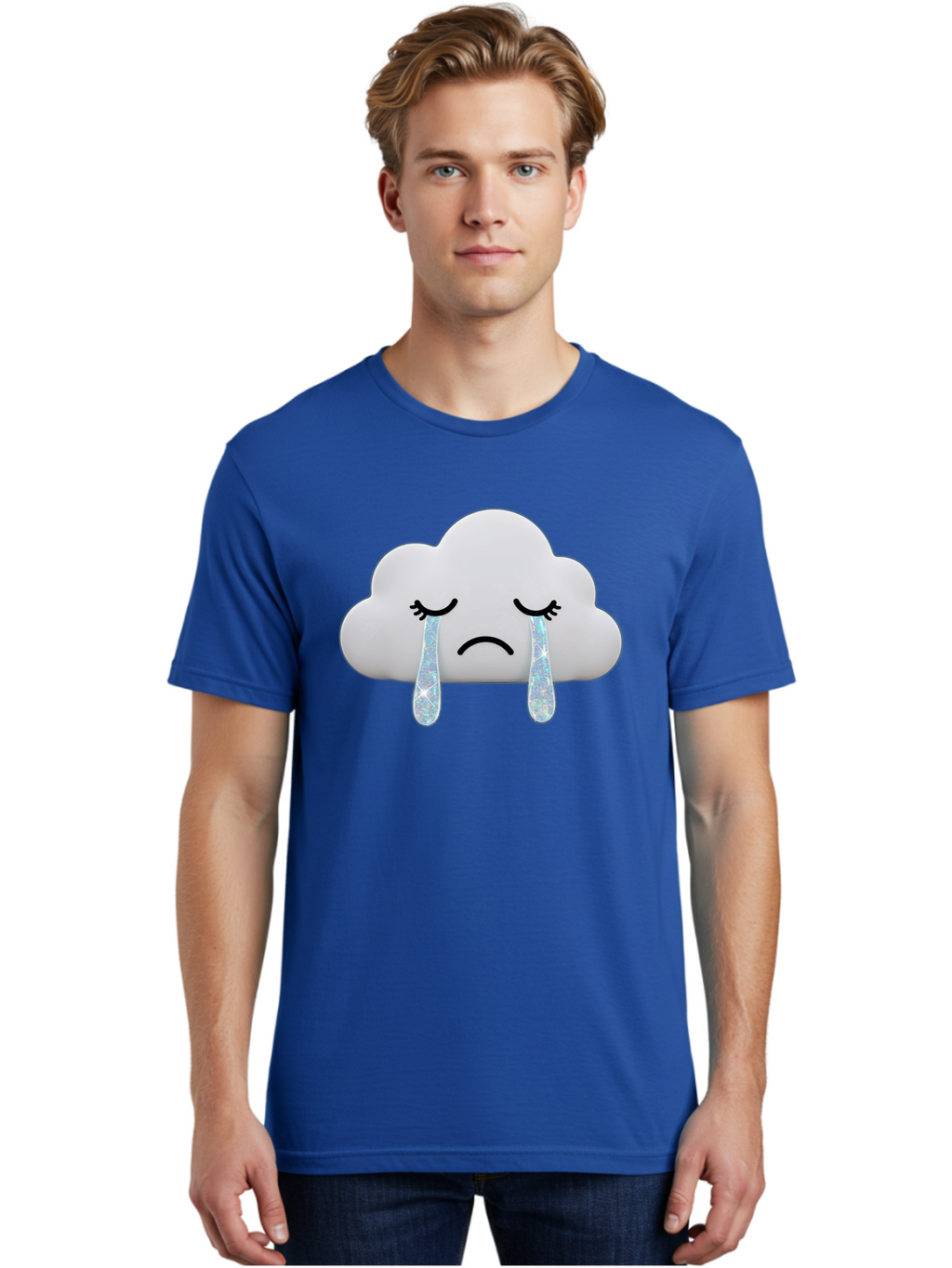Crying-Cloud-4 Men'S Graphic Tee, 100% Cotton, Comfortable Casual Summer Wear, Machine Washable, Vintage Camera, Old Camera, Antique Camera, Black Camera, Classic Photography, Photography Equipment, Nostalgic Device, Film Camera, Camera Art Bak351