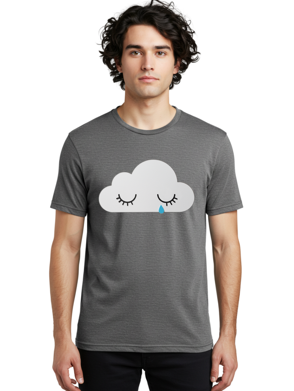 Crying-Cloud-5 Men'S Graphic Tee, 100% Cotton, Comfortable Casual Summer Wear, Machine Washable, Vintage Camera, Old Camera, Antique Camera, Black Camera, Classic Photography, Photography Equipment, Nostalgic Device, Film Camera, Camera Art Bak352