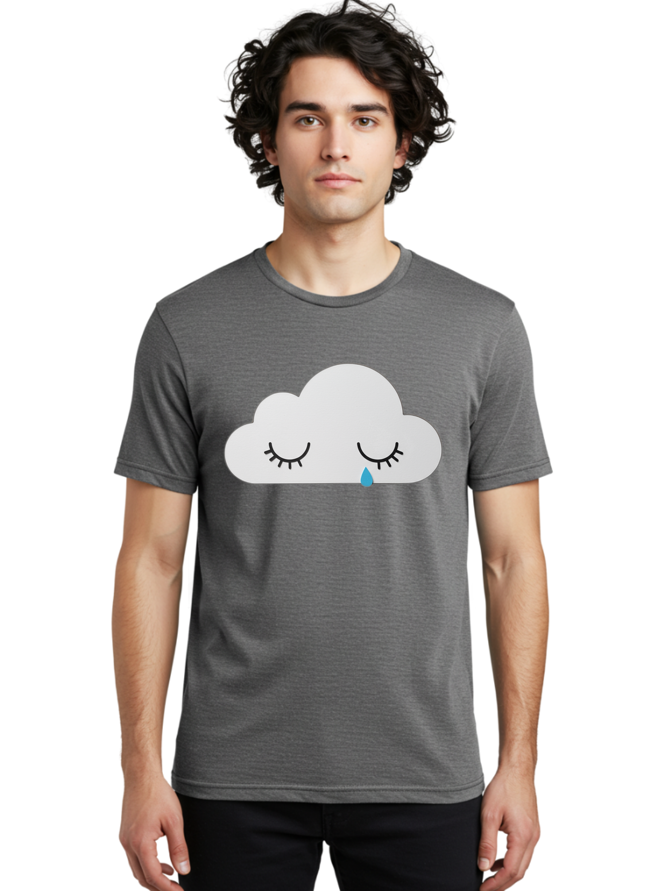 Crying-Cloud-5 Men'S Graphic Tee, 100% Cotton, Comfortable Casual Summer Wear, Machine Washable, Vintage Camera, Old Camera, Antique Camera, Black Camera, Classic Photography, Photography Equipment, Nostalgic Device, Film Camera, Camera Art Bak352