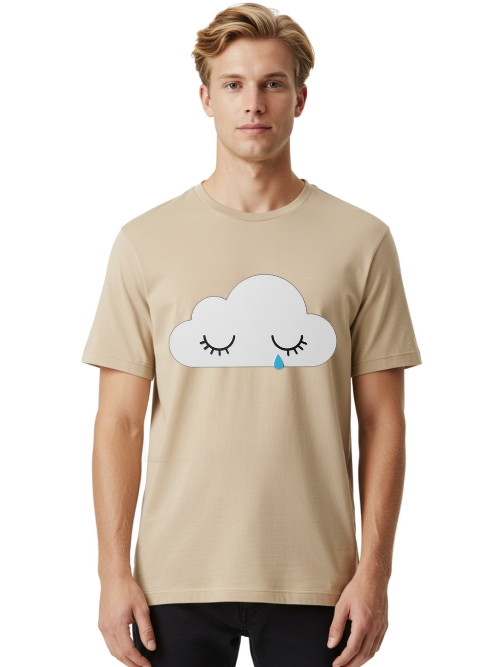 Crying-Cloud-5 Men'S Graphic Tee, 100% Cotton, Comfortable Casual Summer Wear, Machine Washable, Vintage Camera, Old Camera, Antique Camera, Black Camera, Classic Photography, Photography Equipment, Nostalgic Device, Film Camera, Camera Art Bak352