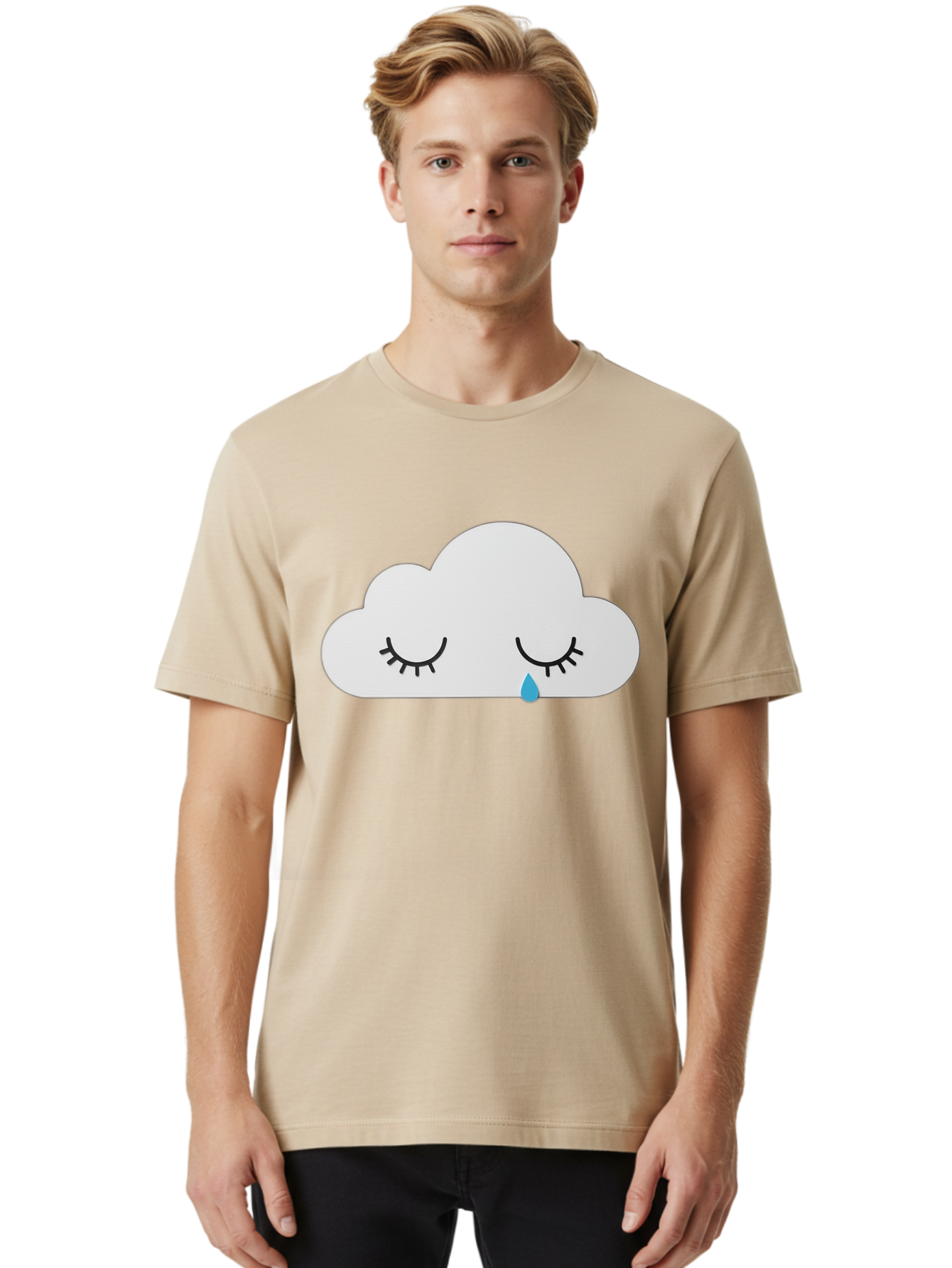 Crying-Cloud-5 Men'S Graphic Tee, 100% Cotton, Comfortable Casual Summer Wear, Machine Washable, Vintage Camera, Old Camera, Antique Camera, Black Camera, Classic Photography, Photography Equipment, Nostalgic Device, Film Camera, Camera Art Bak352
