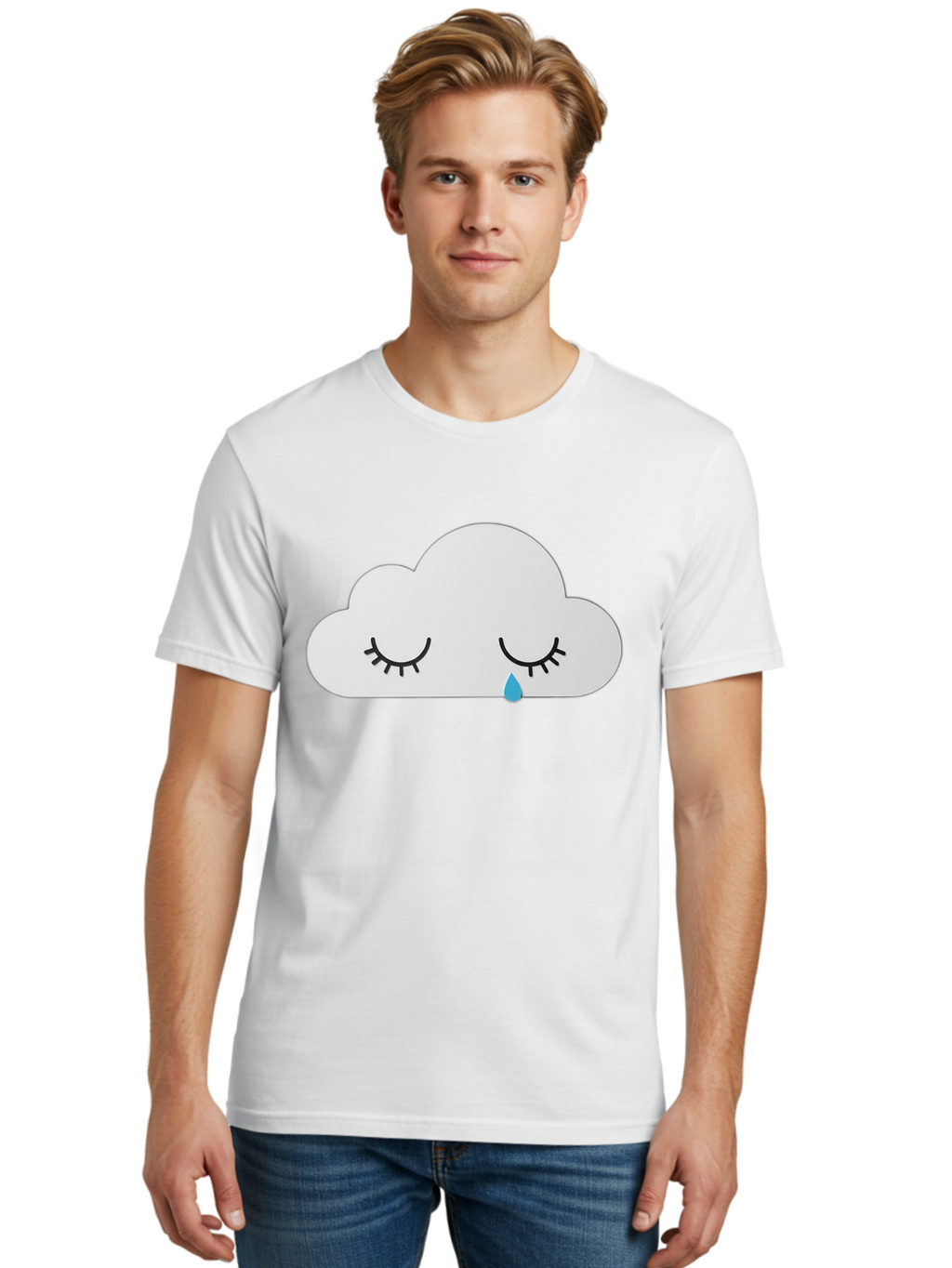 Crying-Cloud-5 Men'S Graphic Tee, 100% Cotton, Comfortable Casual Summer Wear, Machine Washable, Vintage Camera, Old Camera, Antique Camera, Black Camera, Classic Photography, Photography Equipment, Nostalgic Device, Film Camera, Camera Art Bak352