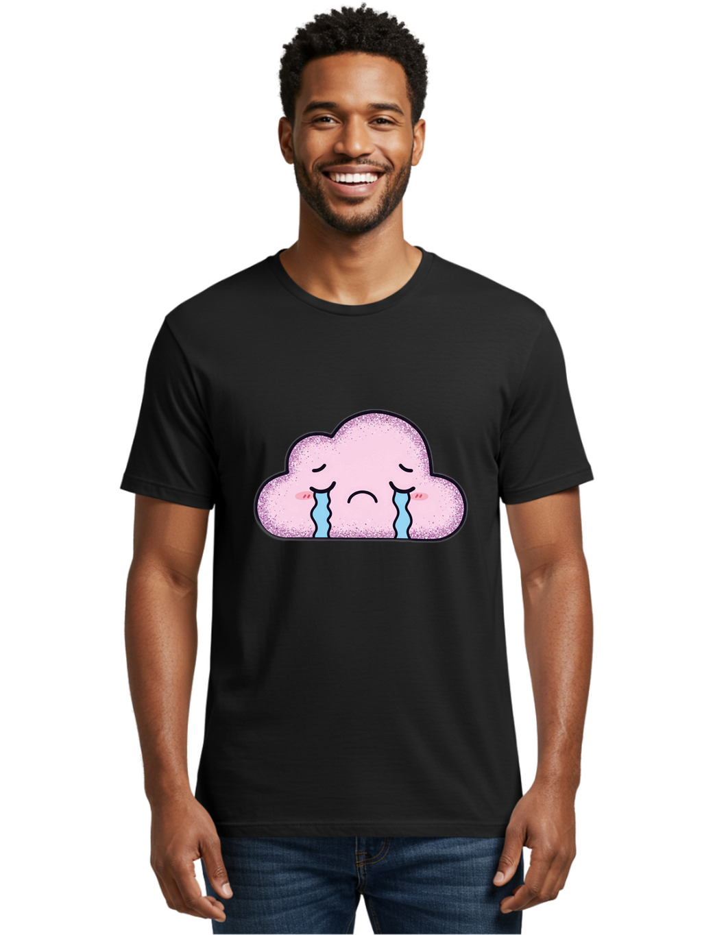 Crying-Cloud-6 Men'S Graphic Tee, 100% Cotton, Comfortable Casual Summer Wear, Machine Washable, Vintage Camera, Old Camera, Antique Camera, Black Camera, Classic Photography, Photography Equipment, Nostalgic Device, Film Camera, Camera Art Bak353