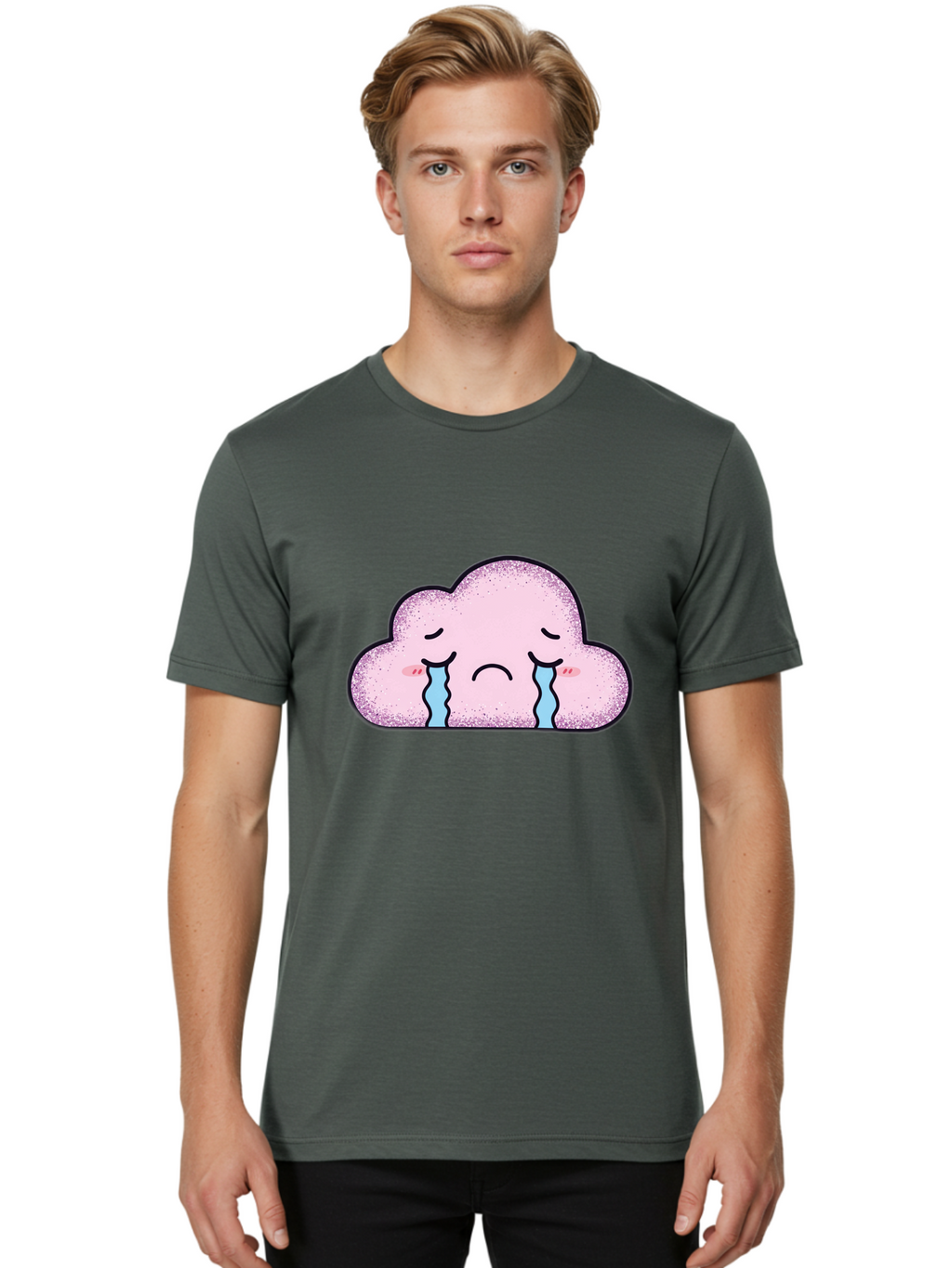 Crying-Cloud-6 Men'S Graphic Tee, 100% Cotton, Comfortable Casual Summer Wear, Machine Washable, Vintage Camera, Old Camera, Antique Camera, Black Camera, Classic Photography, Photography Equipment, Nostalgic Device, Film Camera, Camera Art Bak353