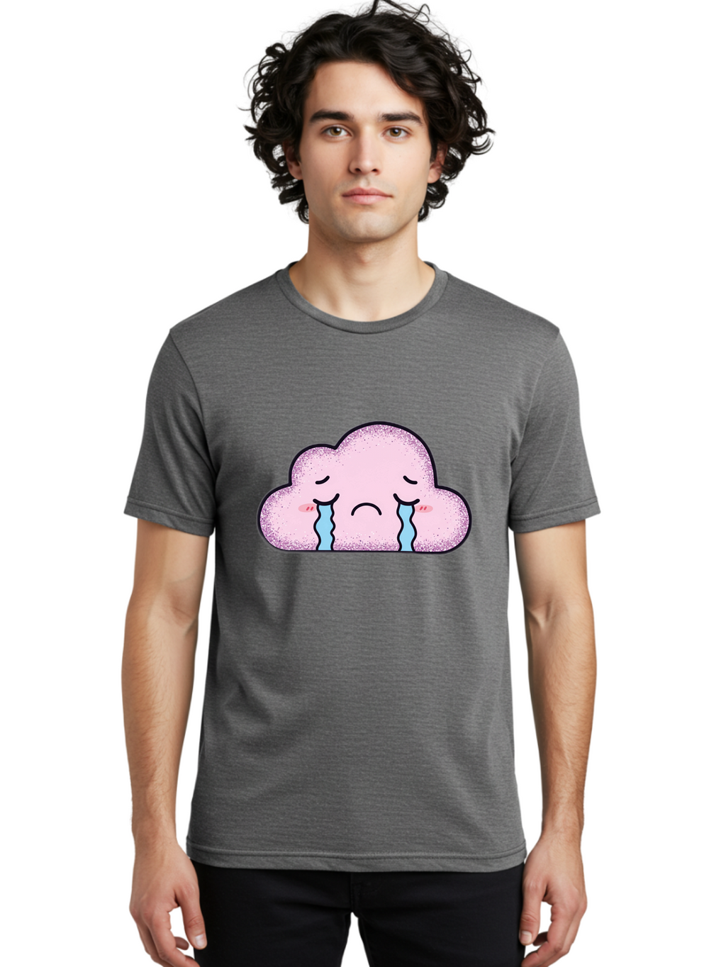 Crying-Cloud-6 Men'S Graphic Tee, 100% Cotton, Comfortable Casual Summer Wear, Machine Washable, Vintage Camera, Old Camera, Antique Camera, Black Camera, Classic Photography, Photography Equipment, Nostalgic Device, Film Camera, Camera Art Bak353