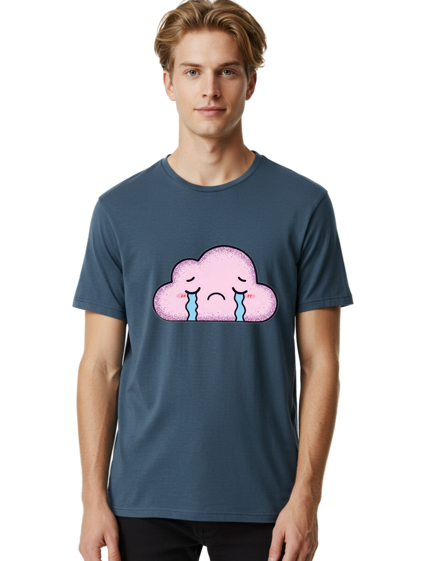 Crying-Cloud-6 Men'S Graphic Tee, 100% Cotton, Comfortable Casual Summer Wear, Machine Washable, Vintage Camera, Old Camera, Antique Camera, Black Camera, Classic Photography, Photography Equipment, Nostalgic Device, Film Camera, Camera Art Bak353