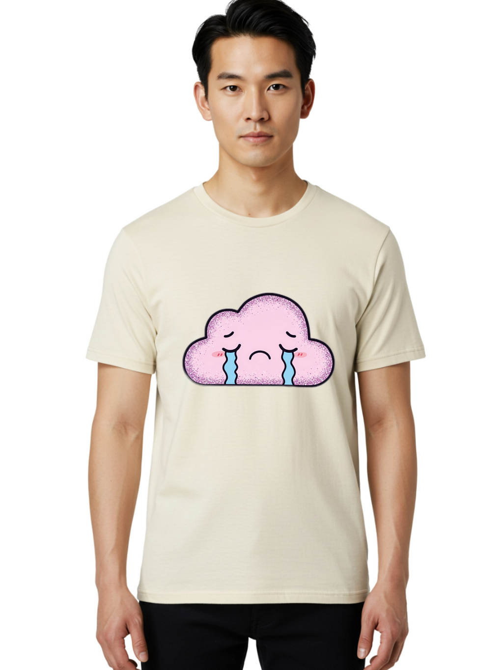 Crying-Cloud-6 Men'S Graphic Tee, 100% Cotton, Comfortable Casual Summer Wear, Machine Washable, Vintage Camera, Old Camera, Antique Camera, Black Camera, Classic Photography, Photography Equipment, Nostalgic Device, Film Camera, Camera Art Bak353