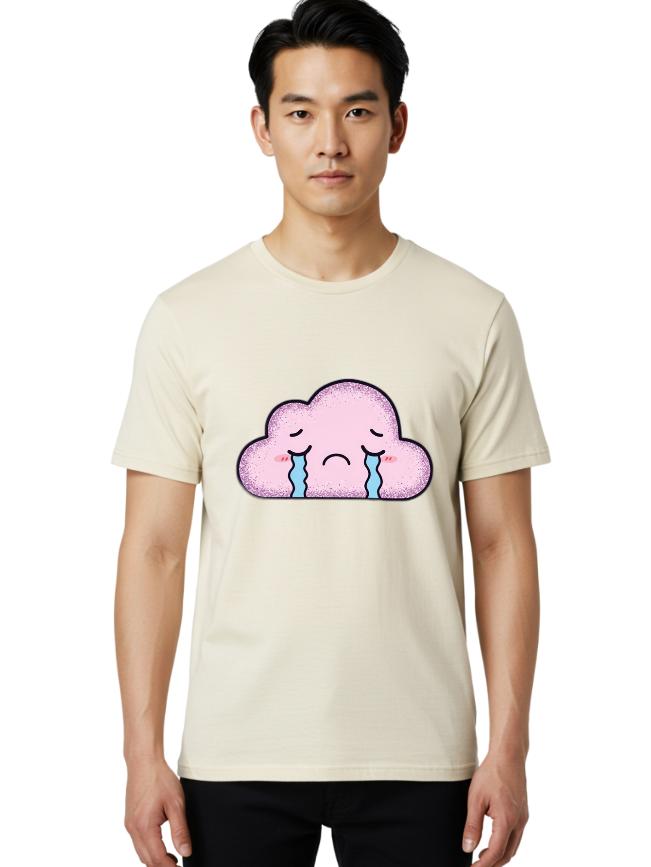 Crying-Cloud-6 Men'S Graphic Tee, 100% Cotton, Comfortable Casual Summer Wear, Machine Washable, Vintage Camera, Old Camera, Antique Camera, Black Camera, Classic Photography, Photography Equipment, Nostalgic Device, Film Camera, Camera Art Bak353
