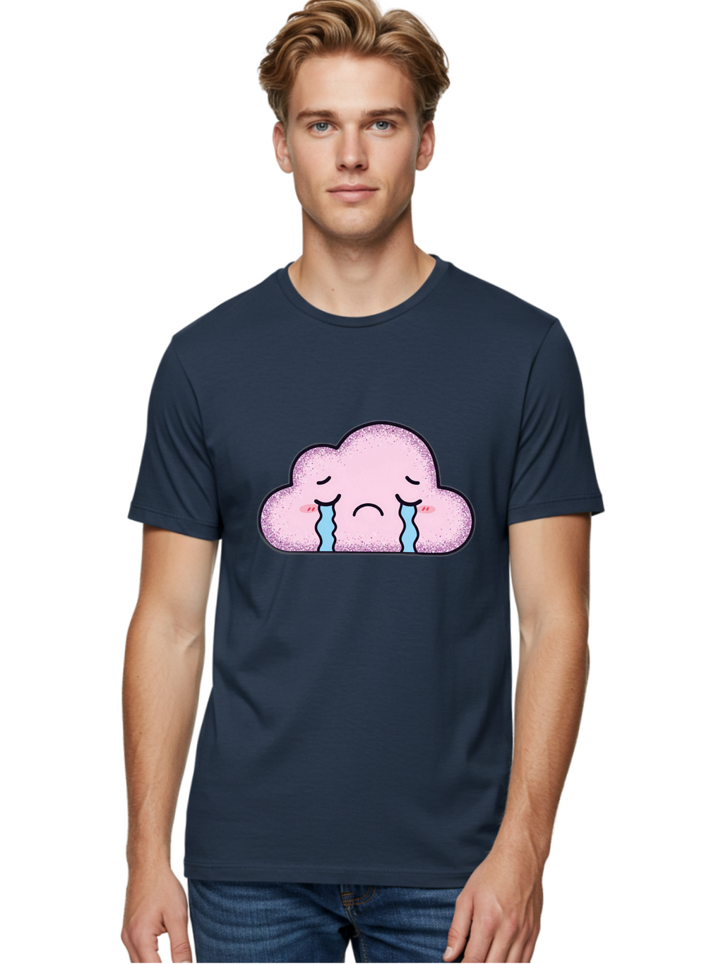Crying-Cloud-6 Men'S Graphic Tee, 100% Cotton, Comfortable Casual Summer Wear, Machine Washable, Vintage Camera, Old Camera, Antique Camera, Black Camera, Classic Photography, Photography Equipment, Nostalgic Device, Film Camera, Camera Art Bak353