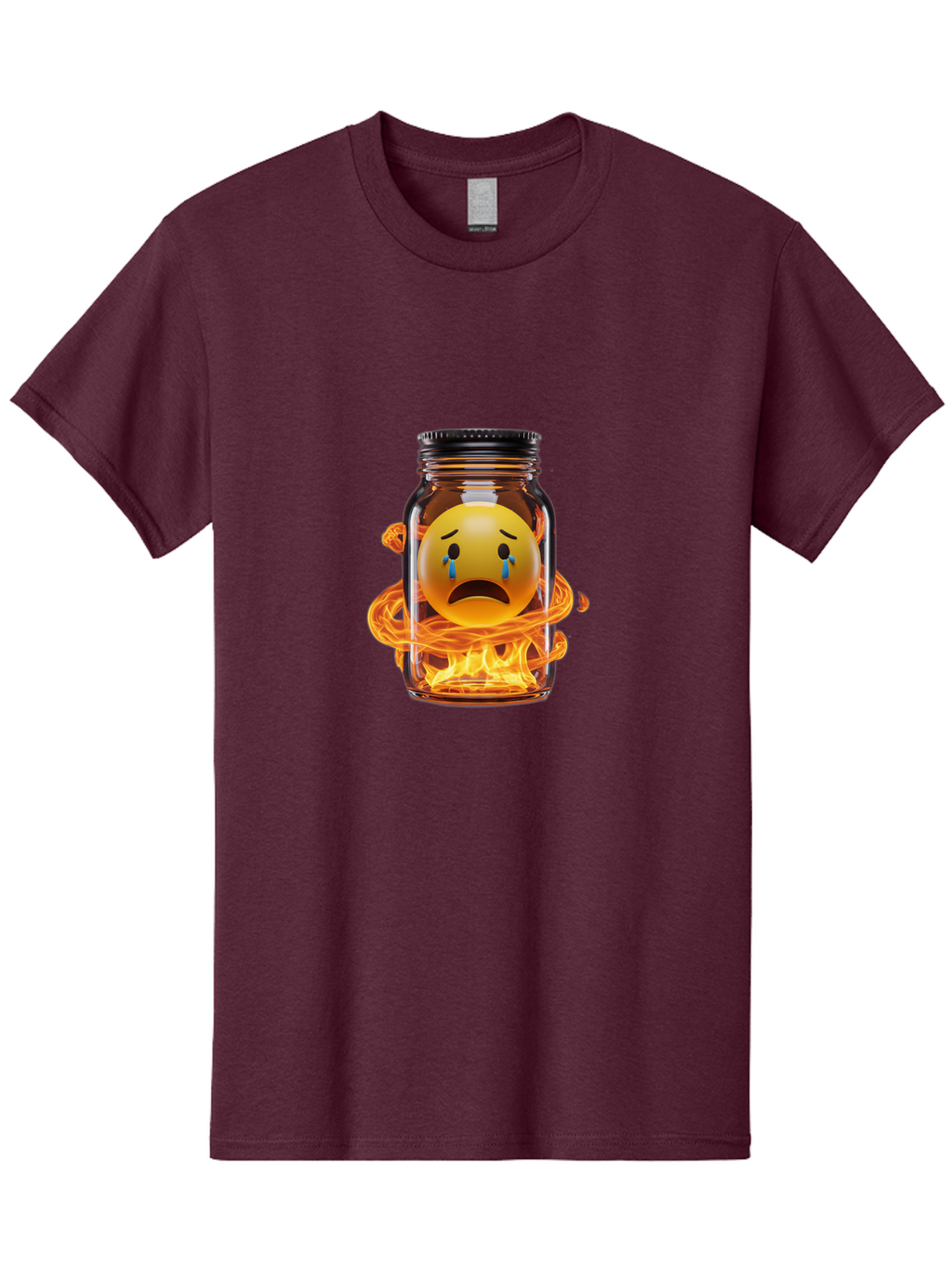 Crying-Emoji-Jar Men'S Graphic Tee, 100% Cotton, Comfortable Casual Summer Wear, Machine Washable, Vintage Camera, Old Camera, Antique Camera, Black Camera, Classic Photography, Photography Equipment, Nostalgic Device, Film Camera, Camera Art Bak355
