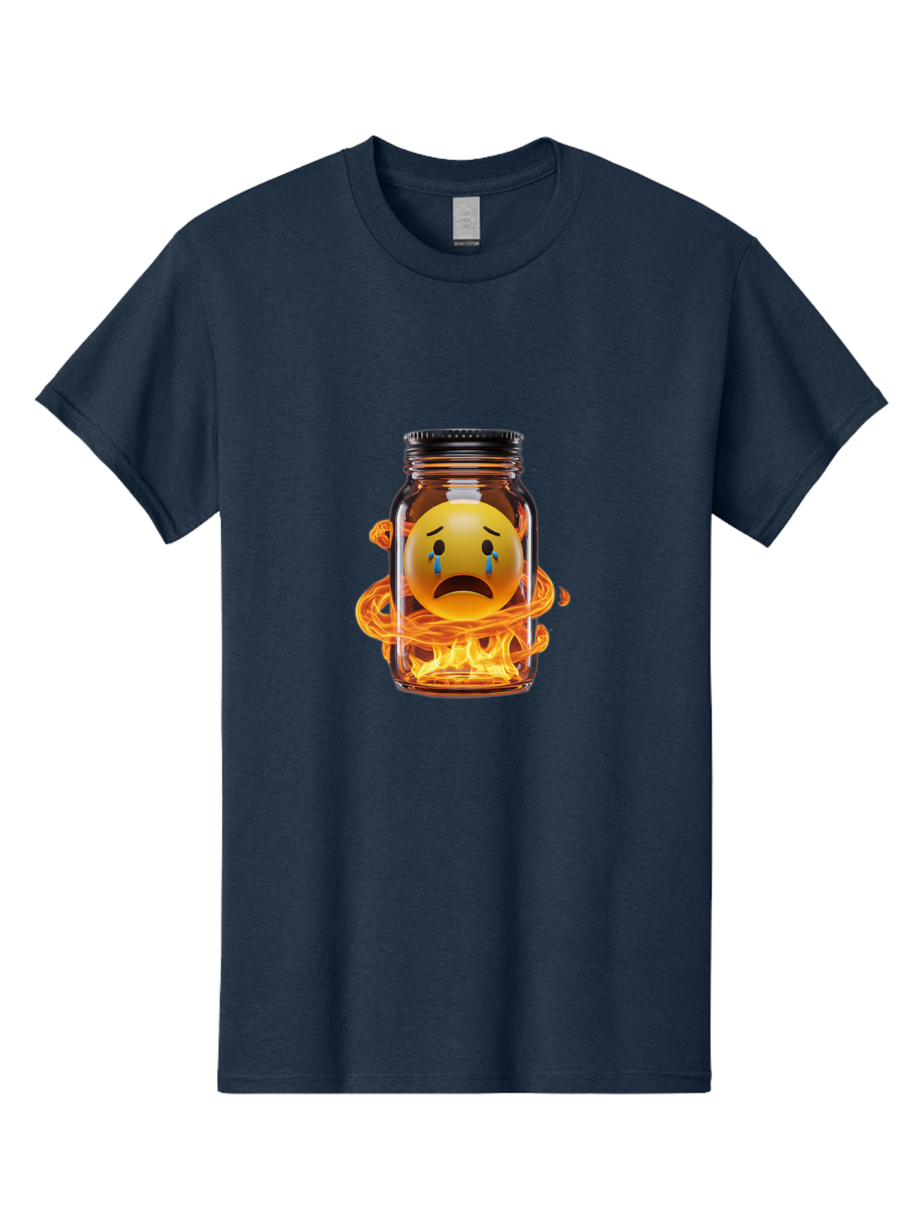 Crying-Emoji-Jar Men'S Graphic Tee, 100% Cotton, Comfortable Casual Summer Wear, Machine Washable, Vintage Camera, Old Camera, Antique Camera, Black Camera, Classic Photography, Photography Equipment, Nostalgic Device, Film Camera, Camera Art Bak355