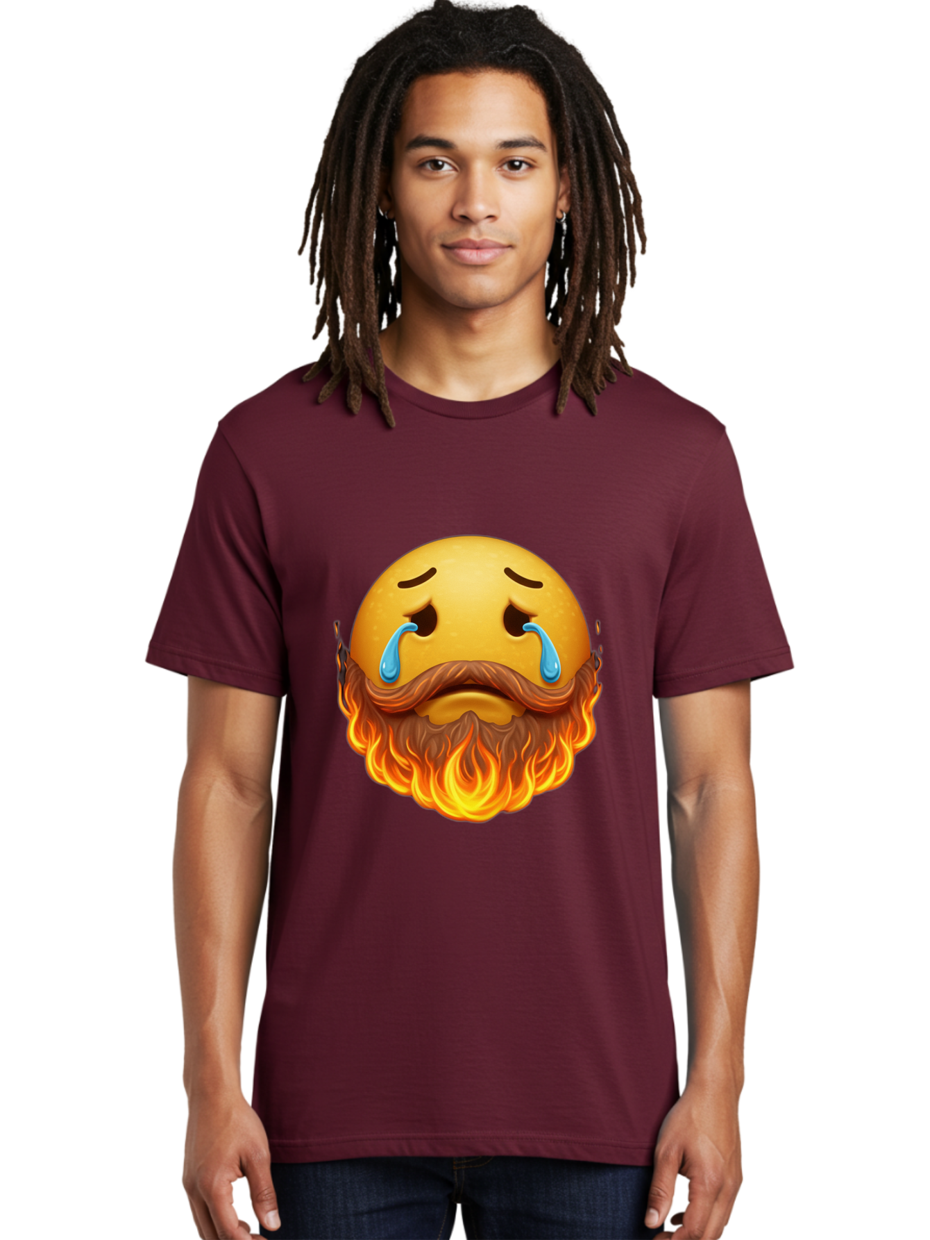 Crying-Fire-Emoji Men'S Graphic Tee, 100% Cotton, Comfortable Casual Summer Wear, Machine Washable, Vintage Camera, Old Camera, Antique Camera, Black Camera, Classic Photography, Photography Equipment, Nostalgic Device, Film Camera, Camera Art Bak358