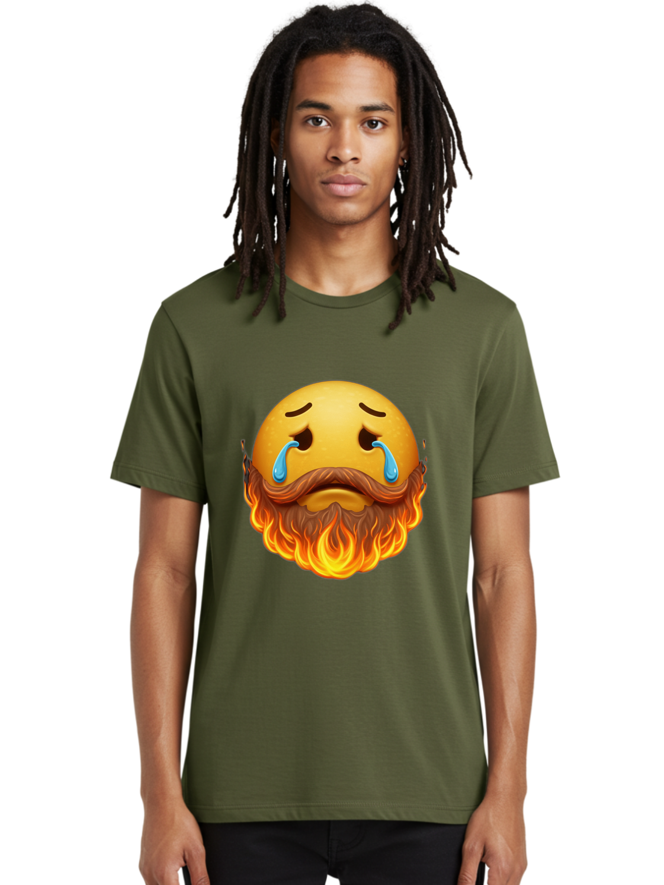 Crying-Fire-Emoji Men'S Graphic Tee, 100% Cotton, Comfortable Casual Summer Wear, Machine Washable, Vintage Camera, Old Camera, Antique Camera, Black Camera, Classic Photography, Photography Equipment, Nostalgic Device, Film Camera, Camera Art Bak358