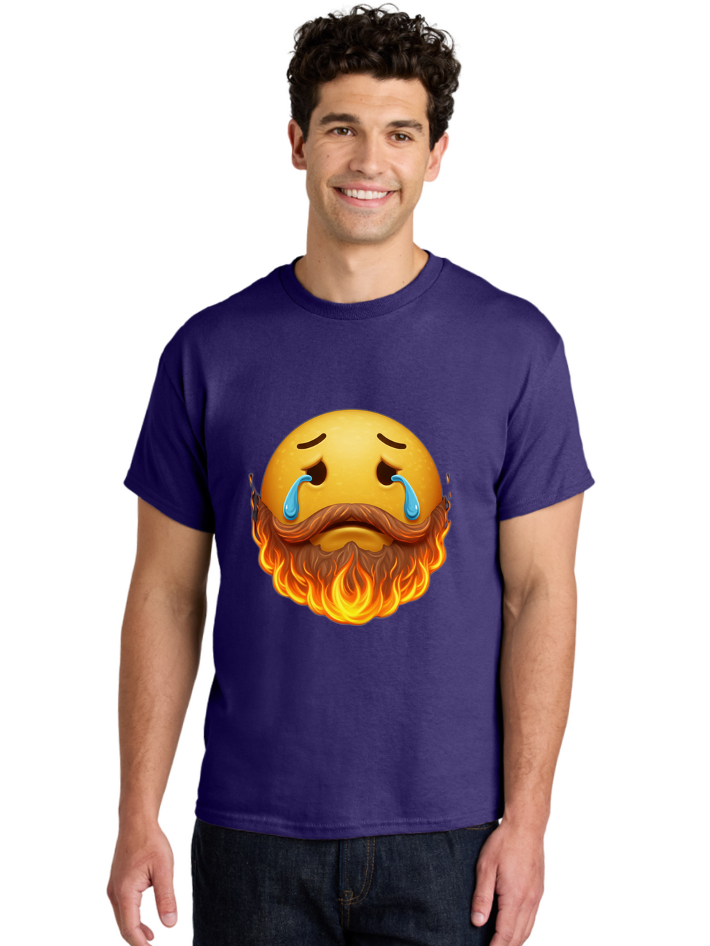 Crying-Fire-Emoji Men'S Graphic Tee, 100% Cotton, Comfortable Casual Summer Wear, Machine Washable, Vintage Camera, Old Camera, Antique Camera, Black Camera, Classic Photography, Photography Equipment, Nostalgic Device, Film Camera, Camera Art Bak358