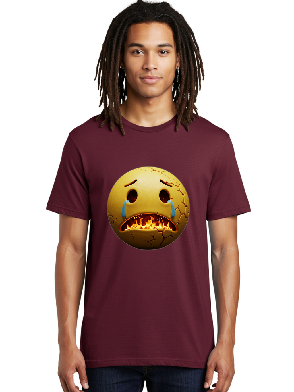 Crying-Flaming-Emoji Men'S Graphic Tee, 100% Cotton, Comfortable Casual Summer Wear, Machine Washable, Vintage Camera, Old Camera, Antique Camera, Black Camera, Classic Photography, Photography Equipment, Nostalgic Device, Film Camera, Bak359