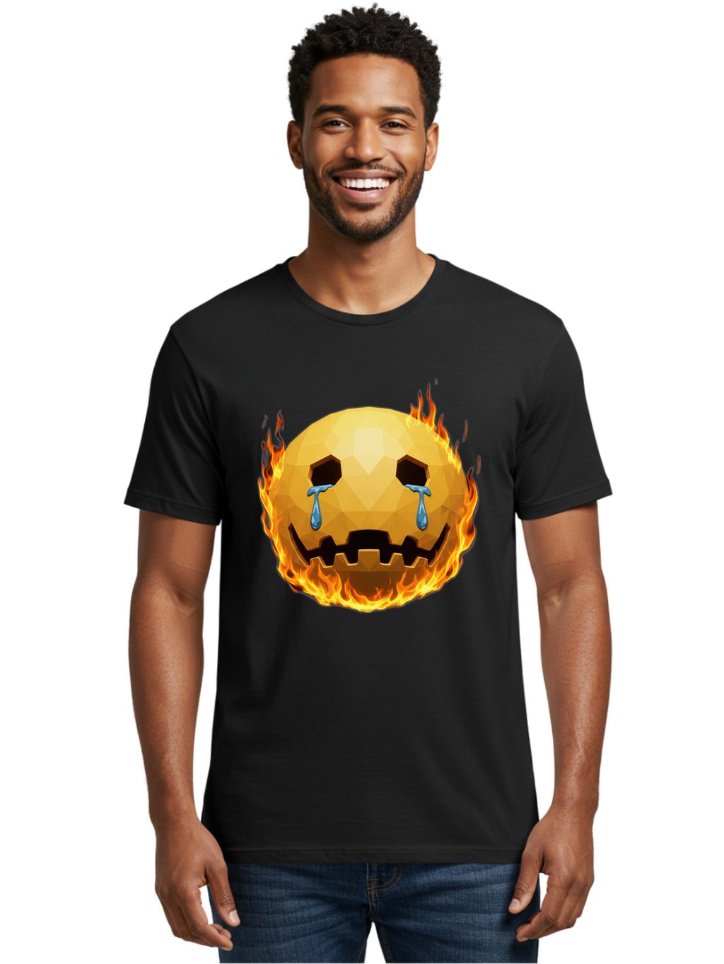 Crying-Flaming-Face Men'S Graphic Tee, 100% Cotton, Comfortable Casual Summer Wear, Machine Washable, Vintage Camera, Old Camera, Antique Camera, Black Camera, Classic Photography, Photography Equipment, Nostalgic Device, Film Camera, Bak360
