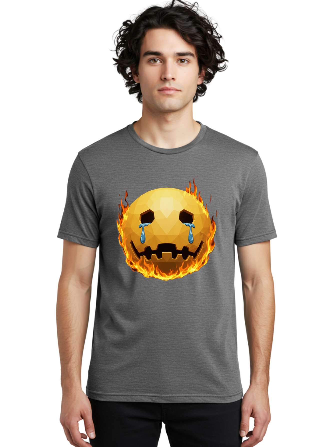 Crying-Flaming-Face Men'S Graphic Tee, 100% Cotton, Comfortable Casual Summer Wear, Machine Washable, Vintage Camera, Old Camera, Antique Camera, Black Camera, Classic Photography, Photography Equipment, Nostalgic Device, Film Camera, Bak360
