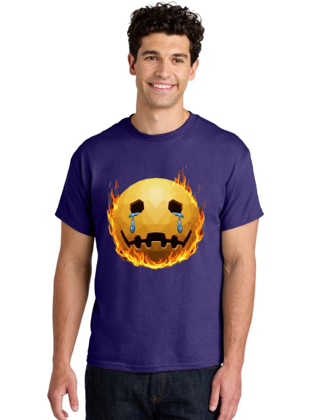 Crying-Flaming-Face Men'S Graphic Tee, 100% Cotton, Comfortable Casual Summer Wear, Machine Washable, Vintage Camera, Old Camera, Antique Camera, Black Camera, Classic Photography, Photography Equipment, Nostalgic Device, Film Camera, Bak360