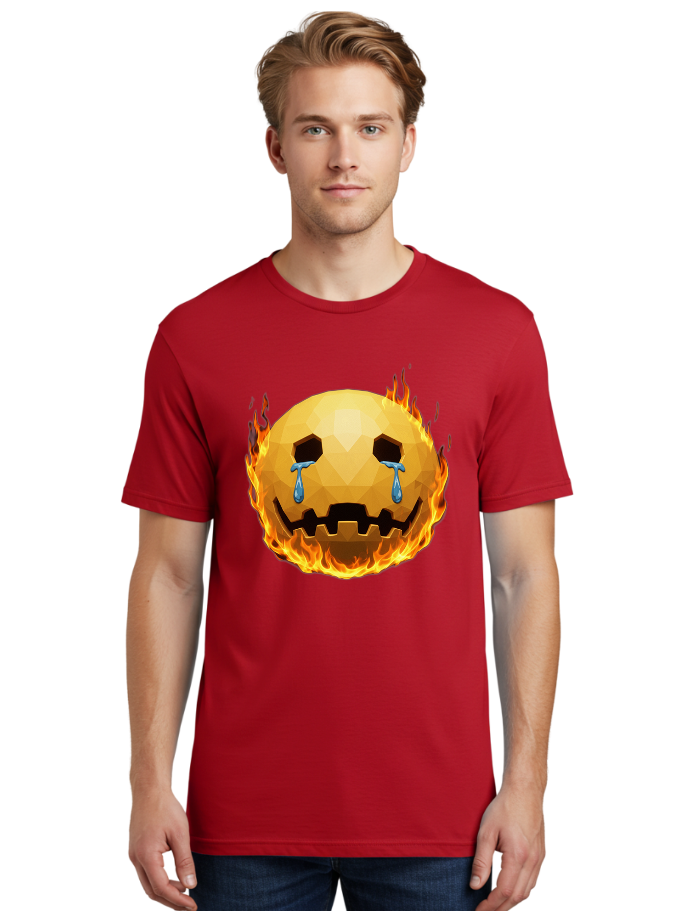 Crying-Flaming-Face Men'S Graphic Tee, 100% Cotton, Comfortable Casual Summer Wear, Machine Washable, Vintage Camera, Old Camera, Antique Camera, Black Camera, Classic Photography, Photography Equipment, Nostalgic Device, Film Camera, Bak360