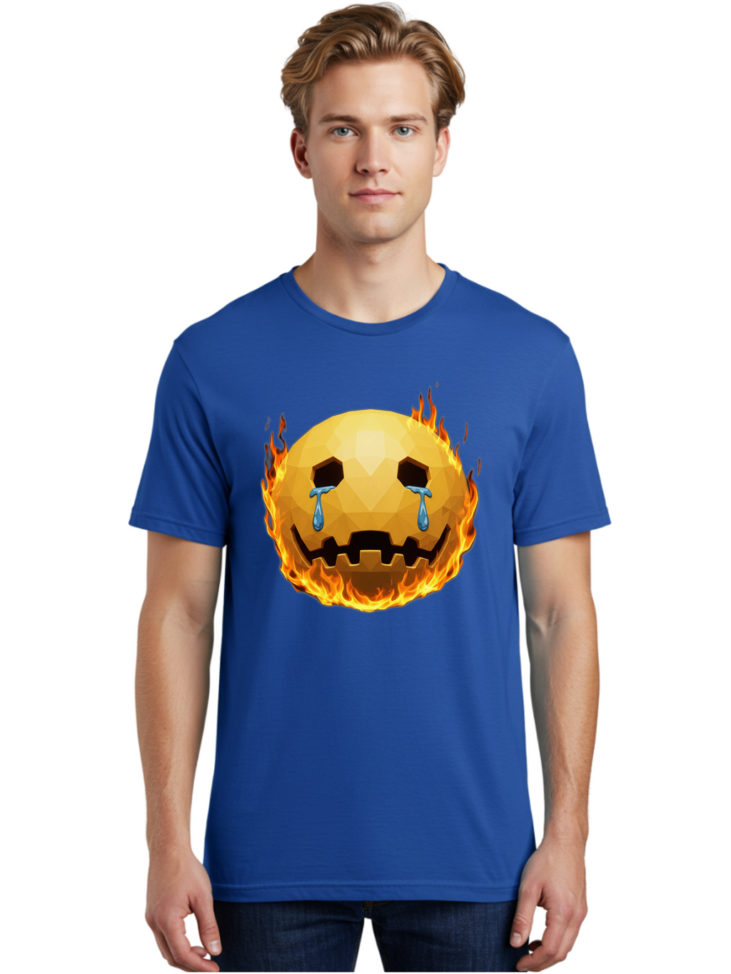 Crying-Flaming-Face Men'S Graphic Tee, 100% Cotton, Comfortable Casual Summer Wear, Machine Washable, Vintage Camera, Old Camera, Antique Camera, Black Camera, Classic Photography, Photography Equipment, Nostalgic Device, Film Camera, Bak360