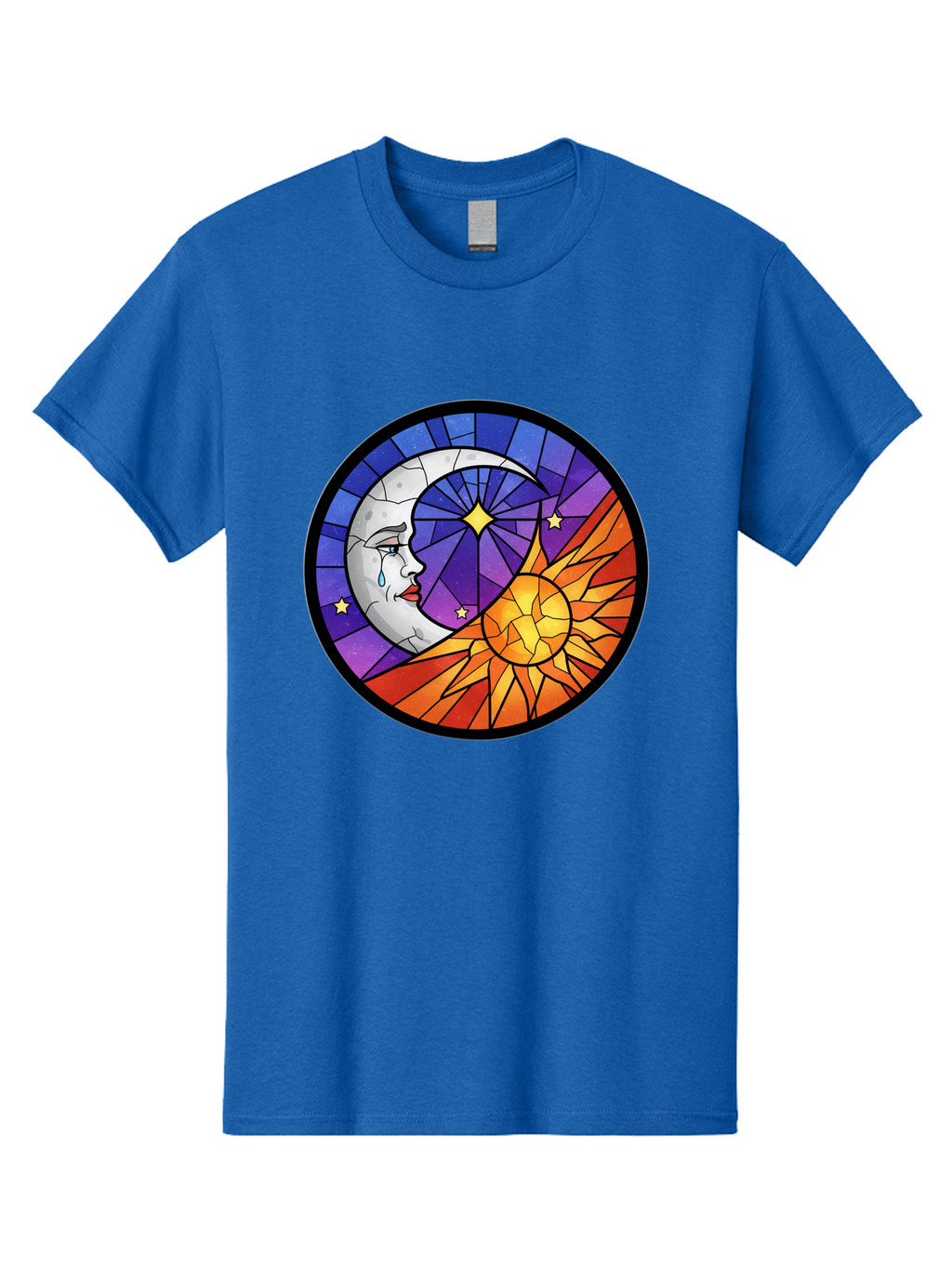 Crying-Moon-Stained-Glass Men'S Graphic Tee, 100% Cotton, Comfortable Casual Summer Wear, Machine Washable, Vintage Camera, Old Camera, Antique Camera, Black Camera, Classic Photography, Photography Equipment, Nostalgic Device, Film Camera, Bak361
