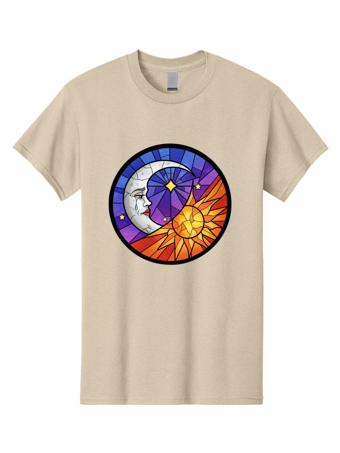 Crying-Moon-Stained-Glass Men'S Graphic Tee, 100% Cotton, Comfortable Casual Summer Wear, Machine Washable, Vintage Camera, Old Camera, Antique Camera, Black Camera, Classic Photography, Photography Equipment, Nostalgic Device, Film Camera, Bak361