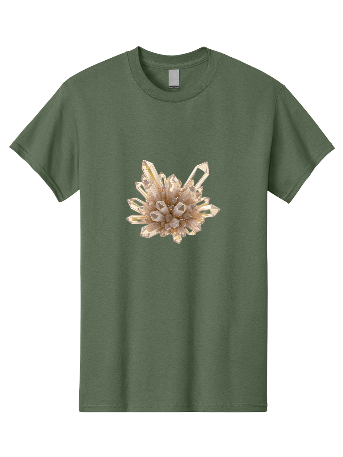Crystal-Cluster-4 Men'S Graphic Tee, 100% Cotton, Comfortable Casual Summer Wear, Machine Washable, Vintage Camera, Old Camera, Antique Camera, Black Camera, Classic Photography, Photography Equipment, Nostalgic Device, Film Camera, Camera Art Bak368
