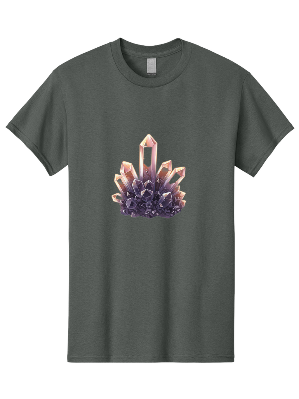 Crystal-Cluster-6 Men'S Graphic Tee, 100% Cotton, Comfortable Casual Summer Wear, Machine Washable, Vintage Camera, Old Camera, Antique Camera, Black Camera, Classic Photography, Photography Equipment, Nostalgic Device, Film Camera, Camera Art Bak370
