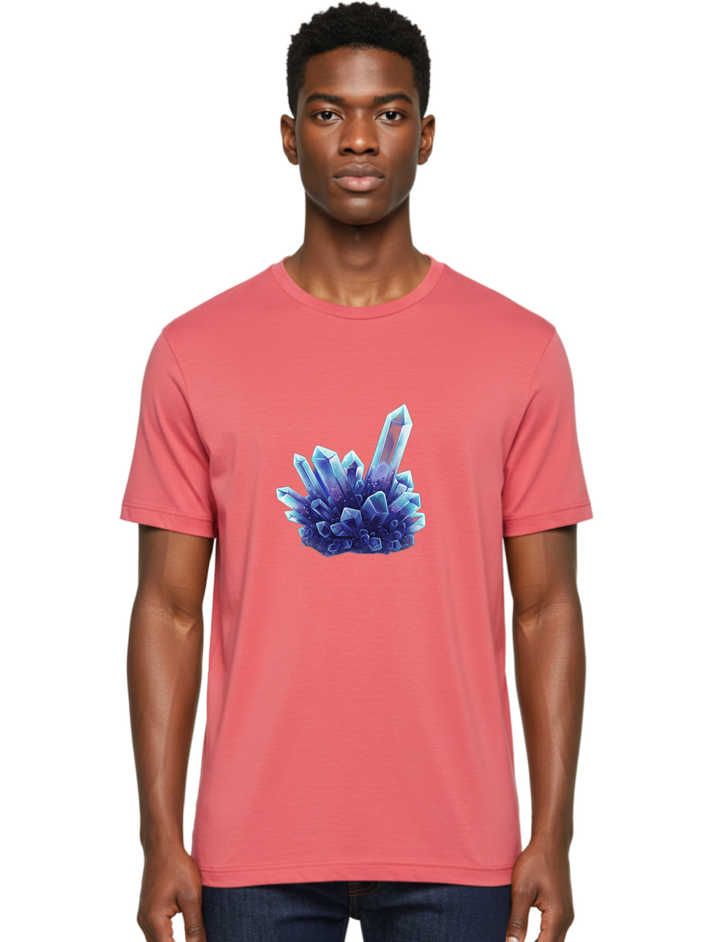 Crystal-Cluster-7 Men'S Graphic Tee, 100% Cotton, Comfortable Casual Summer Wear, Machine Washable, Vintage Camera, Old Camera, Antique Camera, Black Camera, Classic Photography, Photography Equipment, Nostalgic Device, Film Camera, Camera Art Bak371