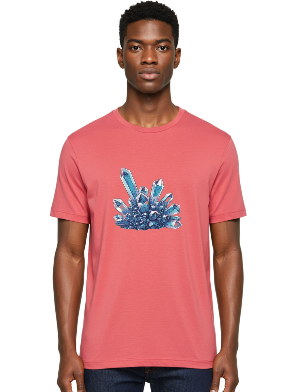 Crystal-Cluster-8 Men'S Graphic Tee, 100% Cotton, Comfortable Casual Summer Wear, Machine Washable, Vintage Camera, Old Camera, Antique Camera, Black Camera, Classic Photography, Photography Equipment, Nostalgic Device, Film Camera, Camera Art Bak372