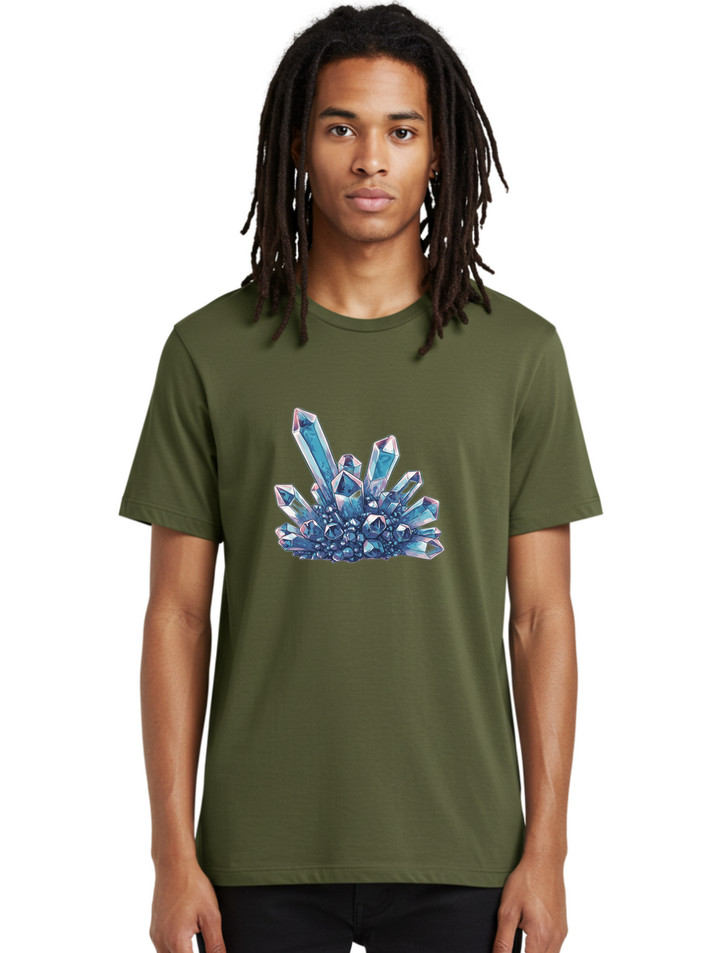 Crystal-Cluster-8 Men'S Graphic Tee, 100% Cotton, Comfortable Casual Summer Wear, Machine Washable, Vintage Camera, Old Camera, Antique Camera, Black Camera, Classic Photography, Photography Equipment, Nostalgic Device, Film Camera, Camera Art Bak372