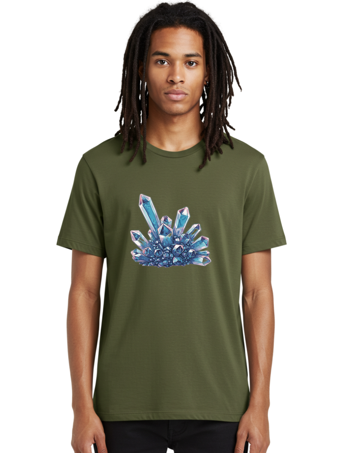 Crystal-Cluster-8 Men'S Graphic Tee, 100% Cotton, Comfortable Casual Summer Wear, Machine Washable, Vintage Camera, Old Camera, Antique Camera, Black Camera, Classic Photography, Photography Equipment, Nostalgic Device, Film Camera, Camera Art Bak372