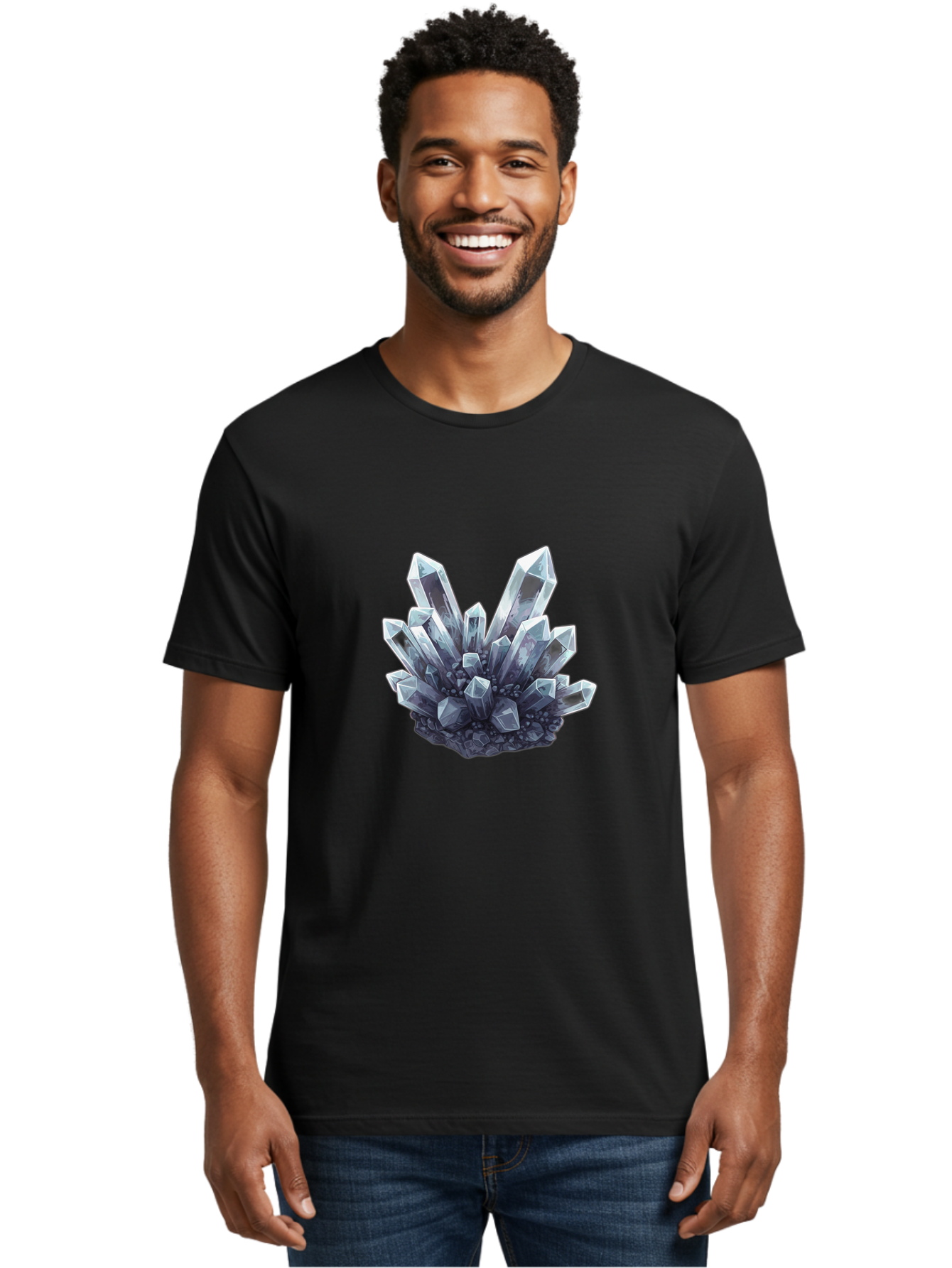 Crystal-Cluster-9 Men'S Graphic Tee, 100% Cotton, Comfortable Casual Summer Wear, Machine Washable, Vintage Camera, Old Camera, Antique Camera, Black Camera, Classic Photography, Photography Equipment, Nostalgic Device, Film Camera, Camera Art Bak373