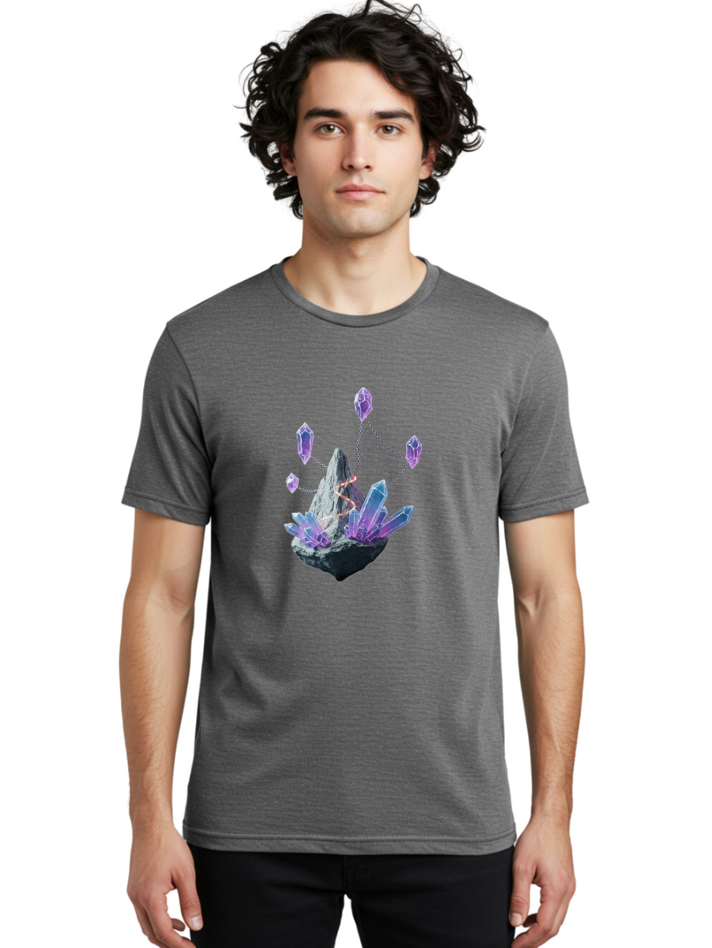 Crystal-Cluster-Necklace Men'S Graphic Tee, 100% Cotton, Comfortable Casual Summer Wear, Machine Washable, Vintage Camera, Old Camera, Antique Camera, Black Camera, Classic Photography, Photography Equipment, Nostalgic Device, Film Camera, Bak374